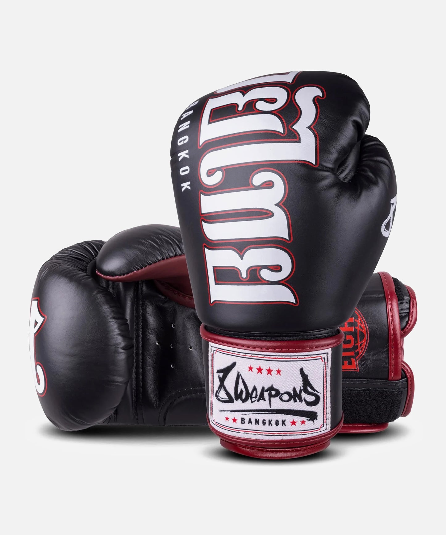 8 Weapons Bangkok Guantes de Boxeo - Negro/Blanco