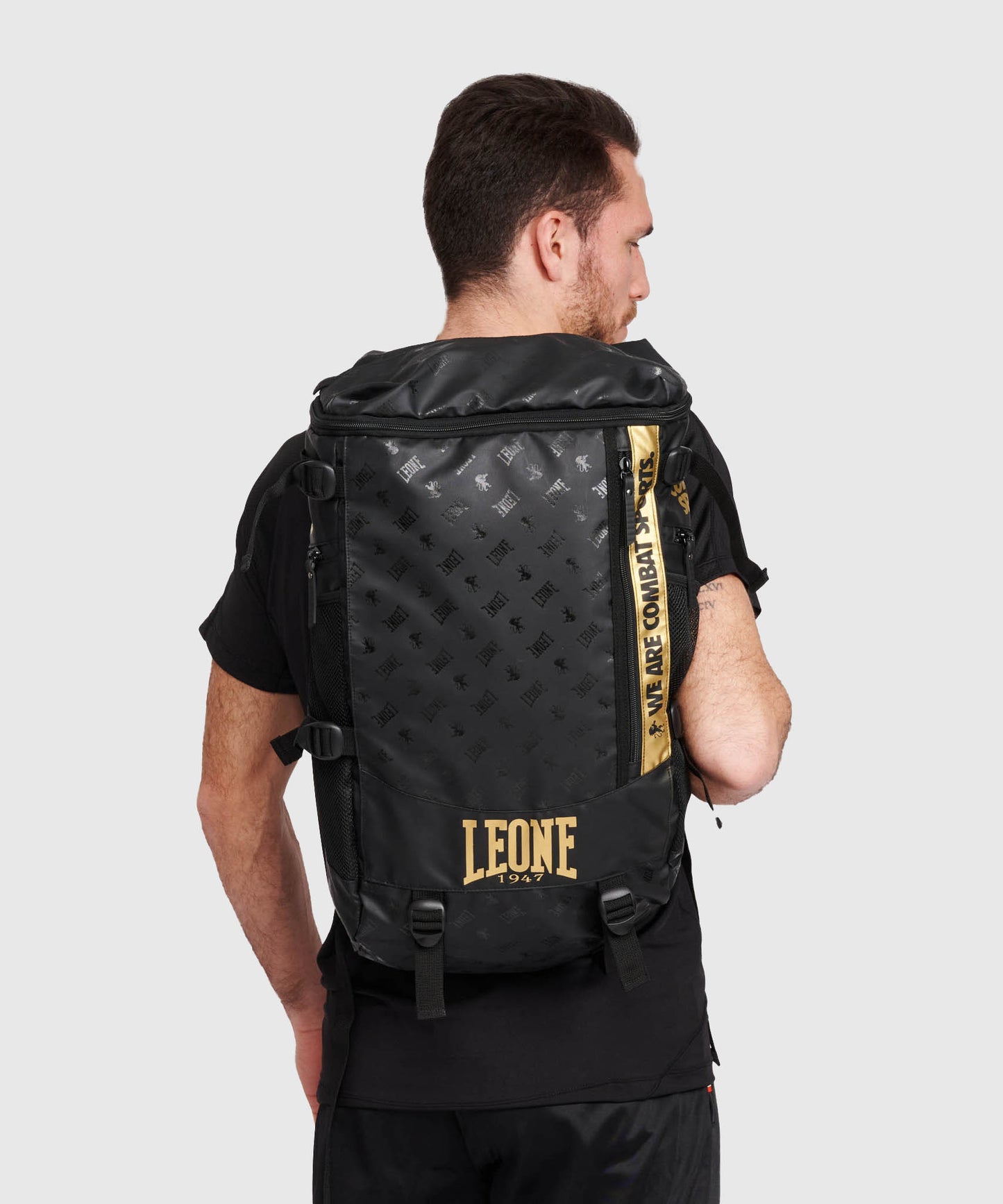SAC À DOS LEONE DNA - NOIR/OR