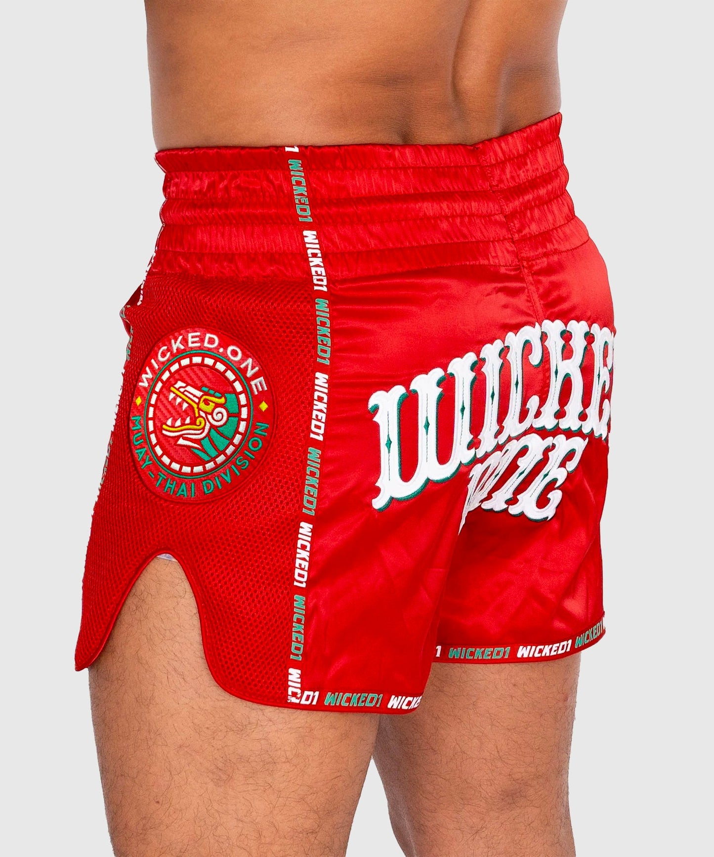 Wicked One Bandido Pantalones de Muay Thai - Rojo
