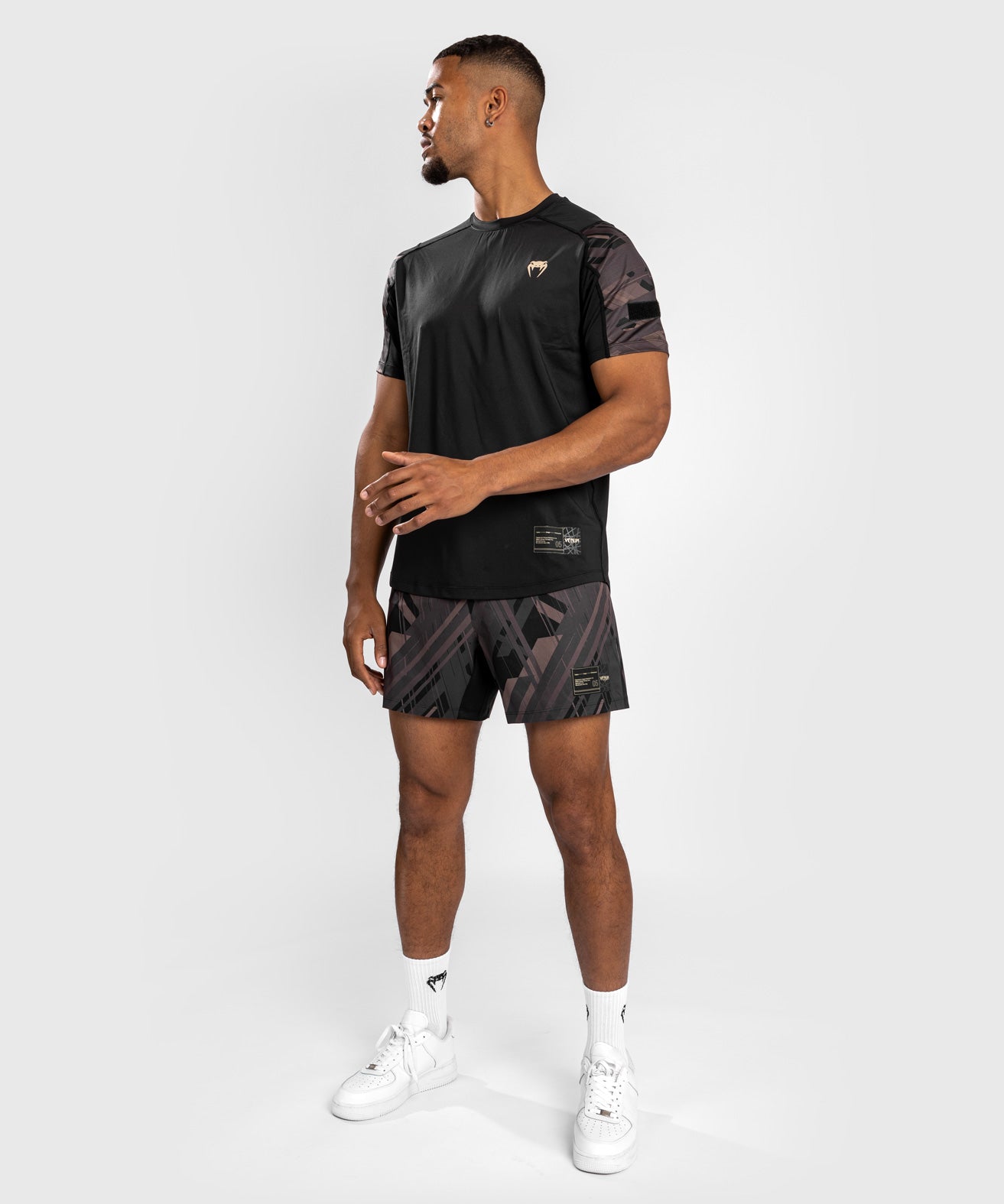 Venum Tecmo 2.0 Dry Tech T-Shirt - Black/Brown