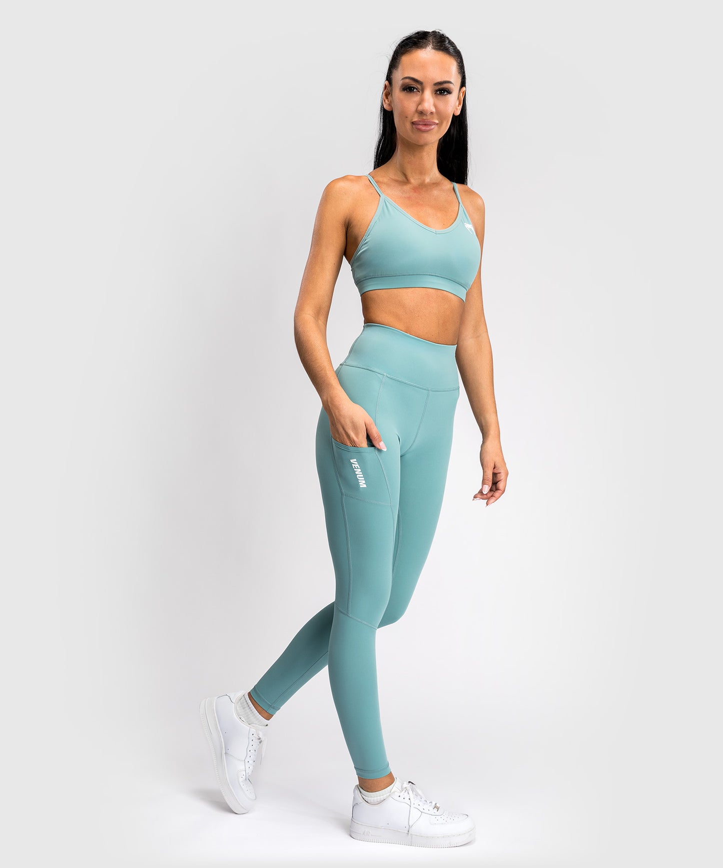 Venum Essential Damen Performance Leggings - Aqua Grün