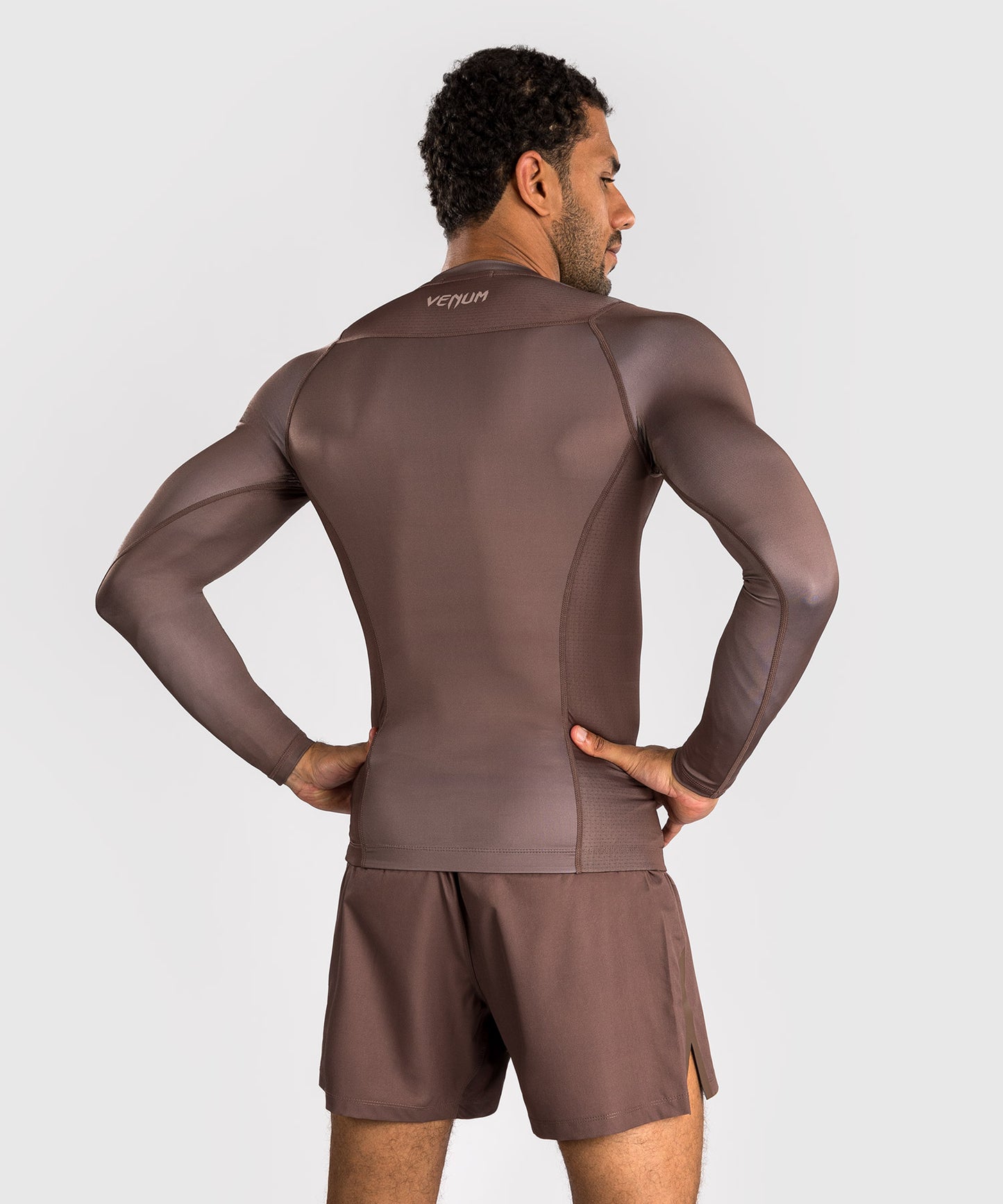 Venum No Gi Rashguards - Chocolate Brown