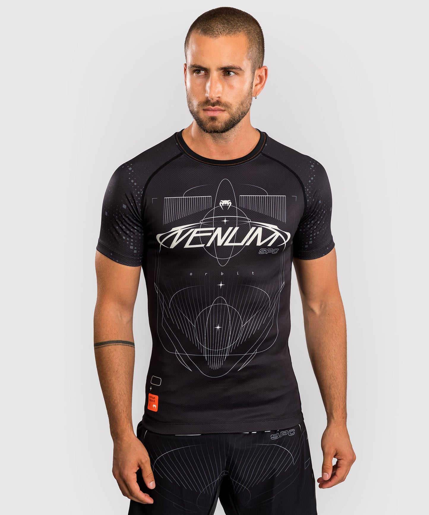 Venum Eclipse Rashguard Manga Corta – Negro/Marfil