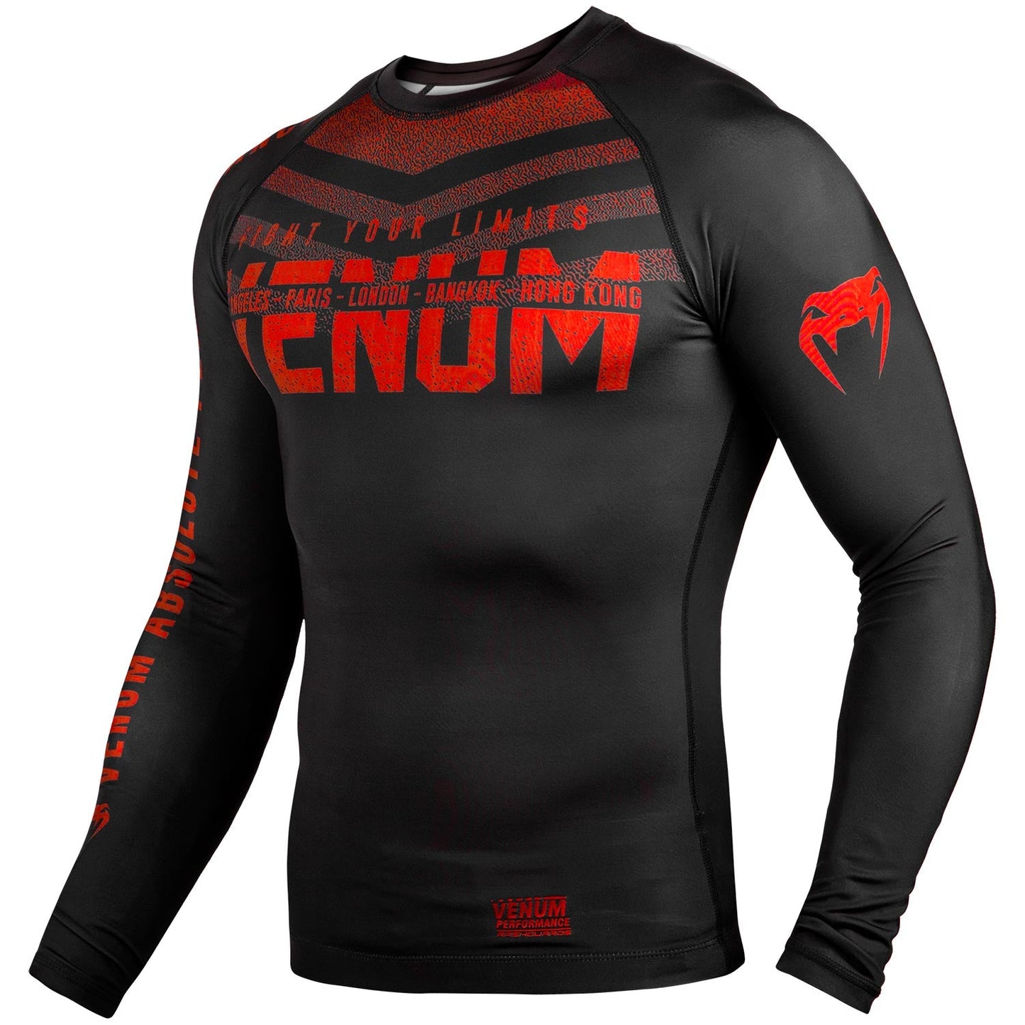 Venum Signature Rashguard - Long Sleeve - Black/Red