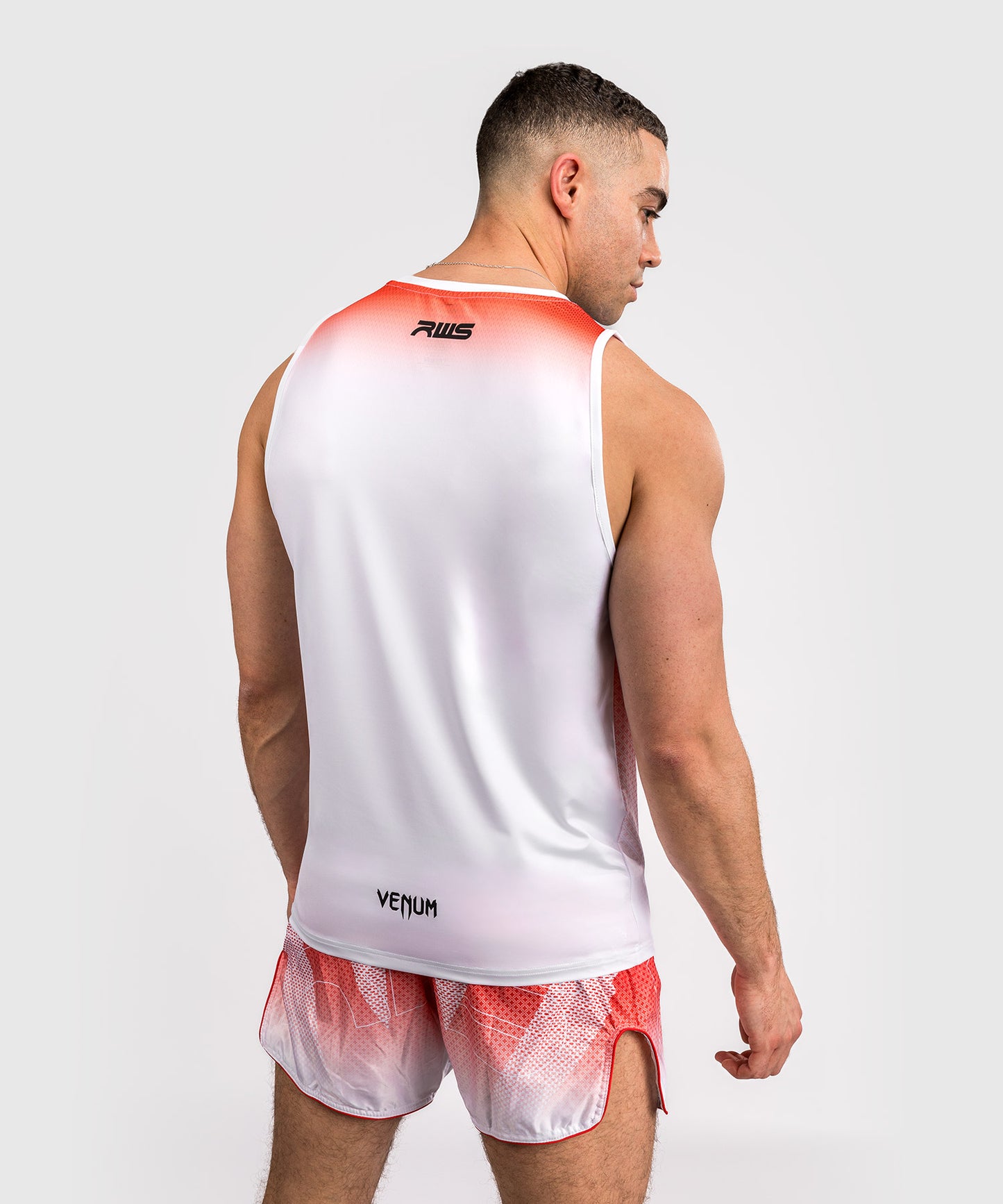 Venum x RWS 2.0 Camiseta Técnica Sin Mangas para Hombre – Blanco/Rojo
