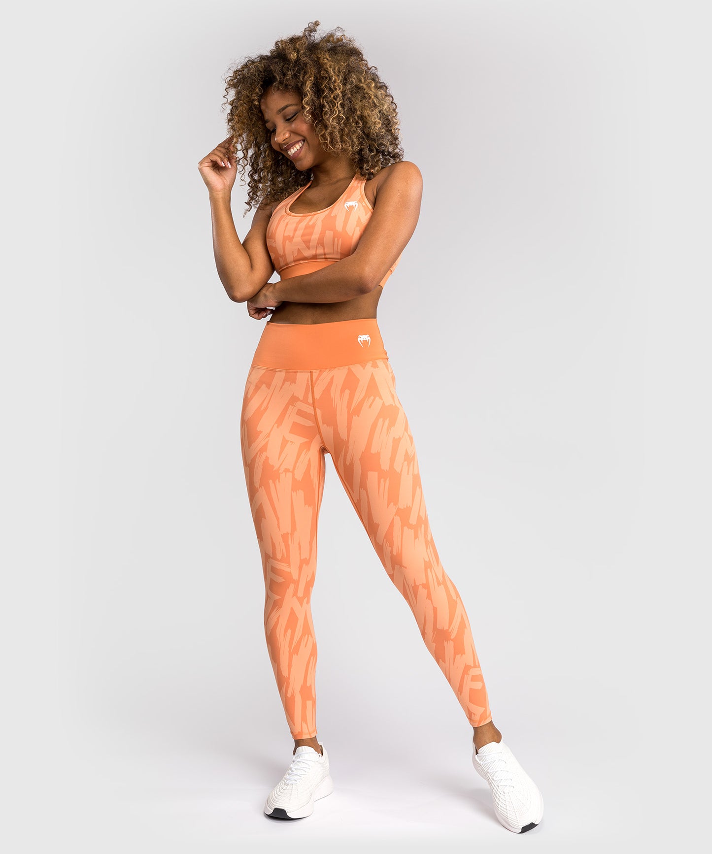 Venum Graffiti Frauen Leggings in voller Länge - Samtaprikose