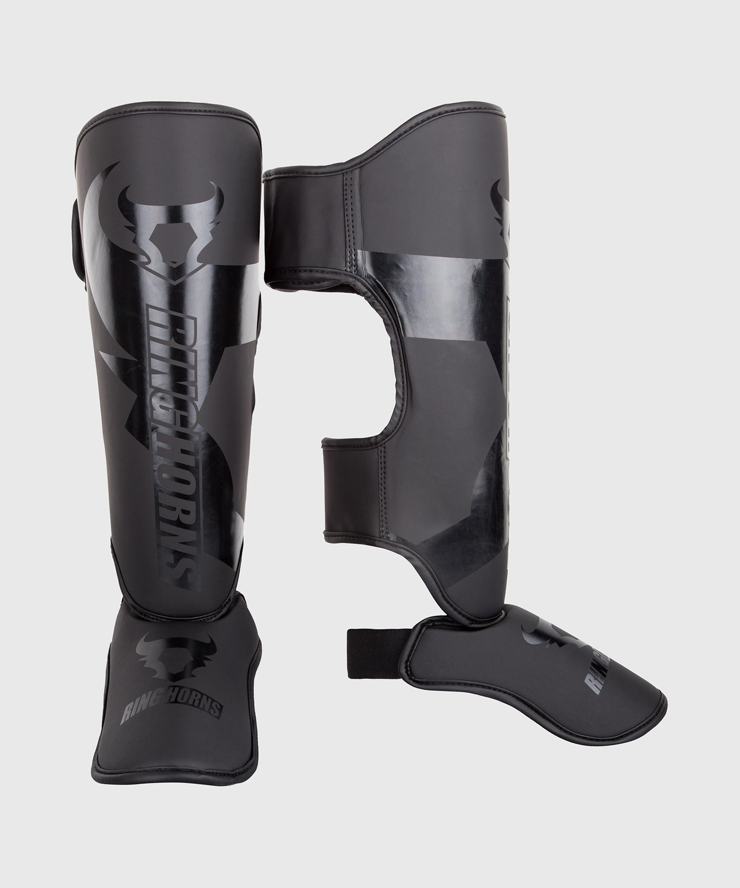Protège-tibias et pieds Ringhorns Charger by Venum - Noir/Noir