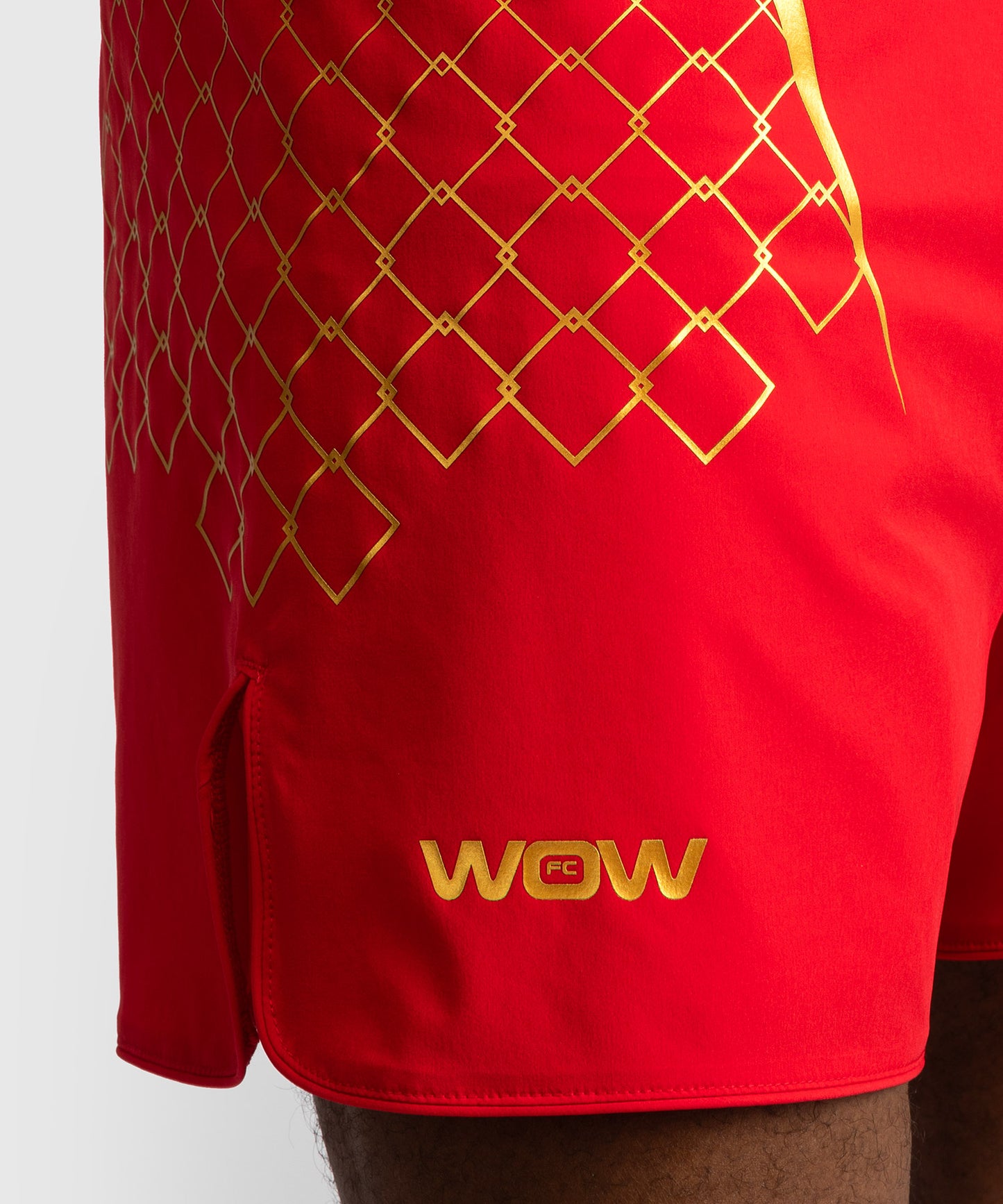 Venum x WOW FC Fury Red/ Gold Pantaloni da combattimento da uomo