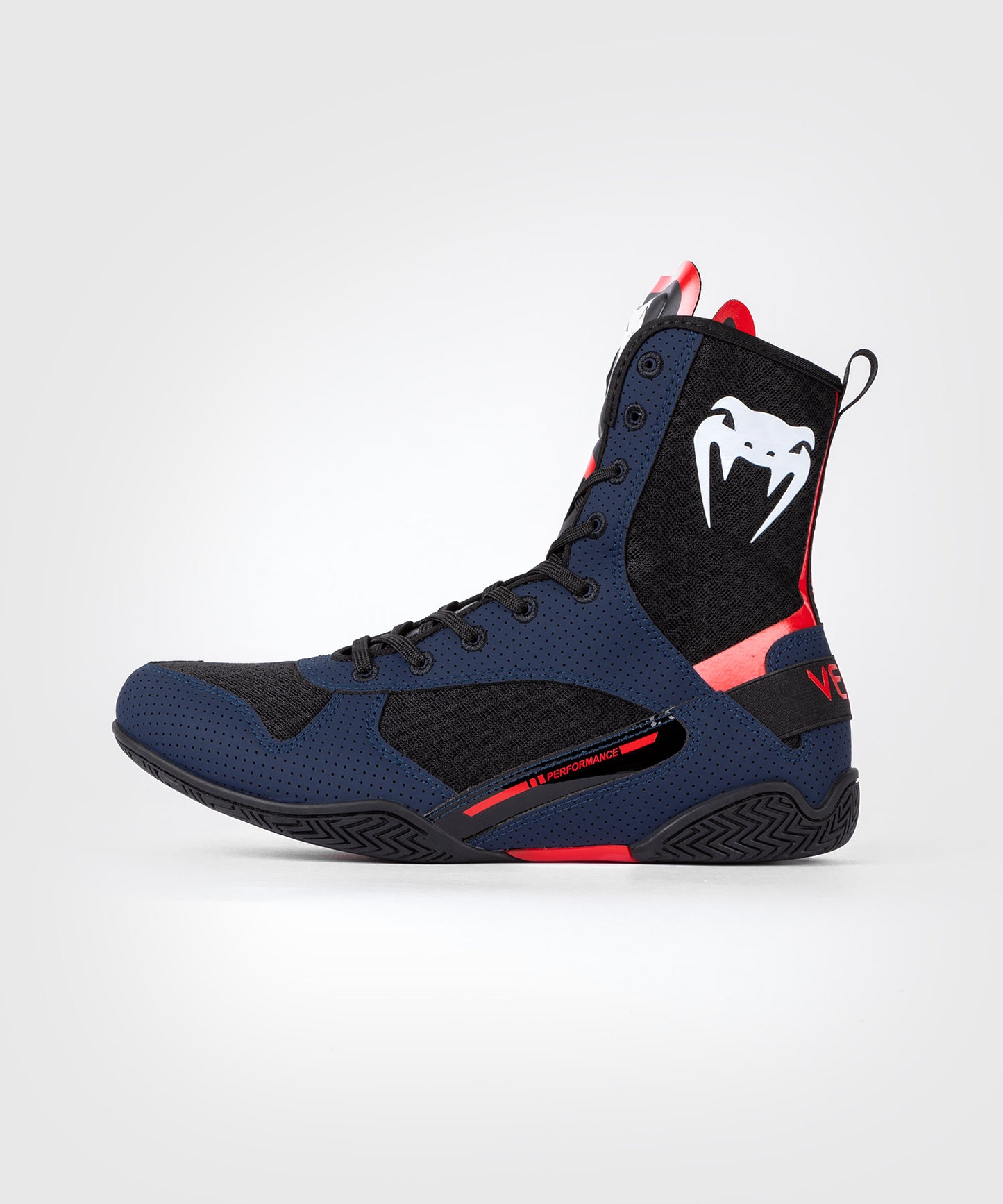 Chaussures de Boxe Venum Elite - Bleu Marine/Noir/Rouge