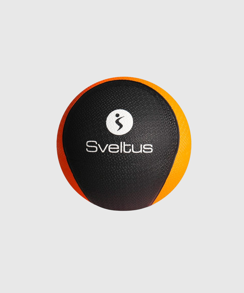 Medecine Ball Sveltus Rubber - 3 Kg - Noir/Orange