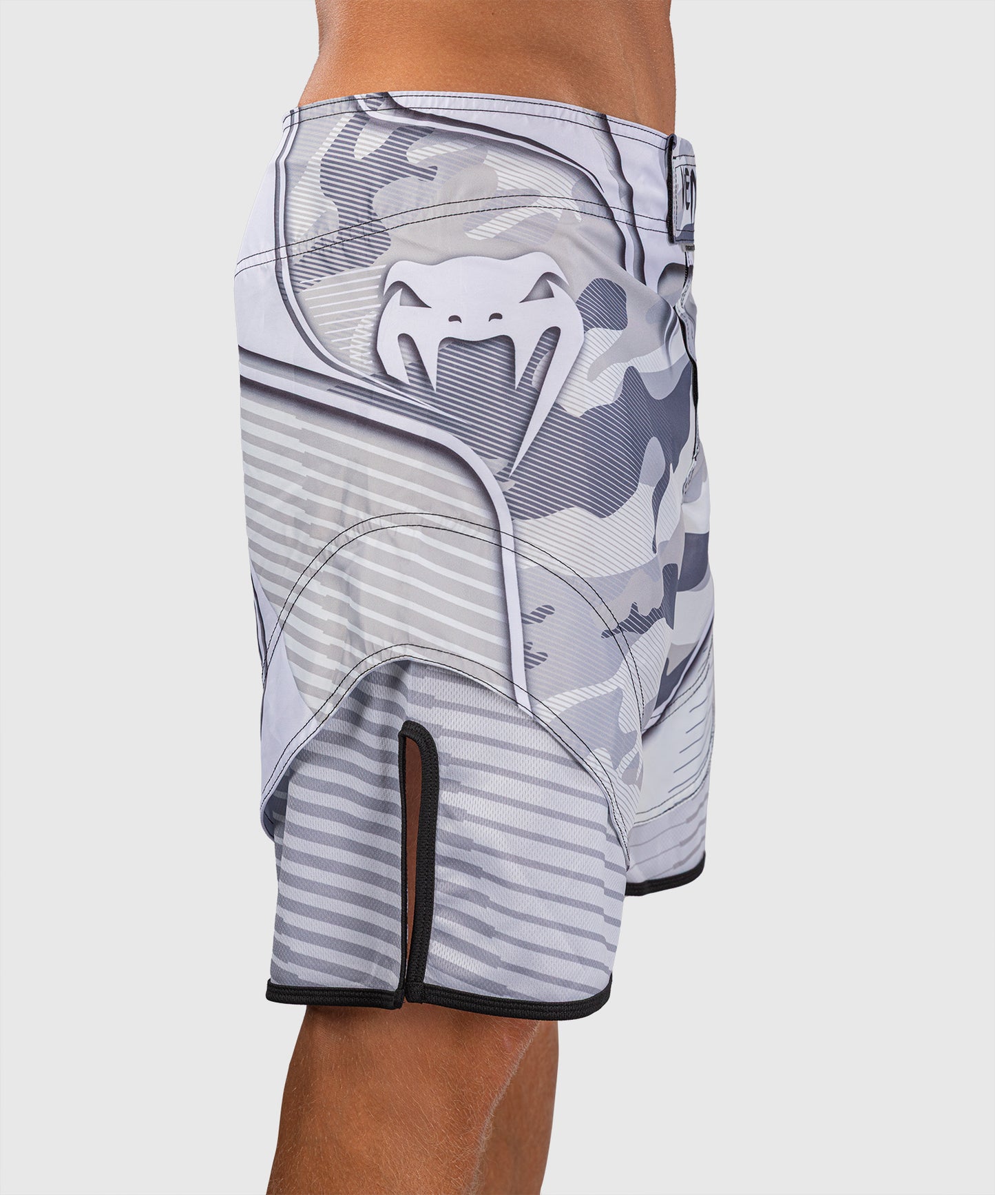 Venum Camo Hero Fight Shorts - White/Light Grey