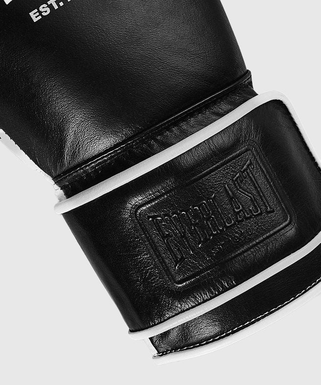 Gants de boxe Everlast Powerlock Pro OG H&L - Noir/Blanc