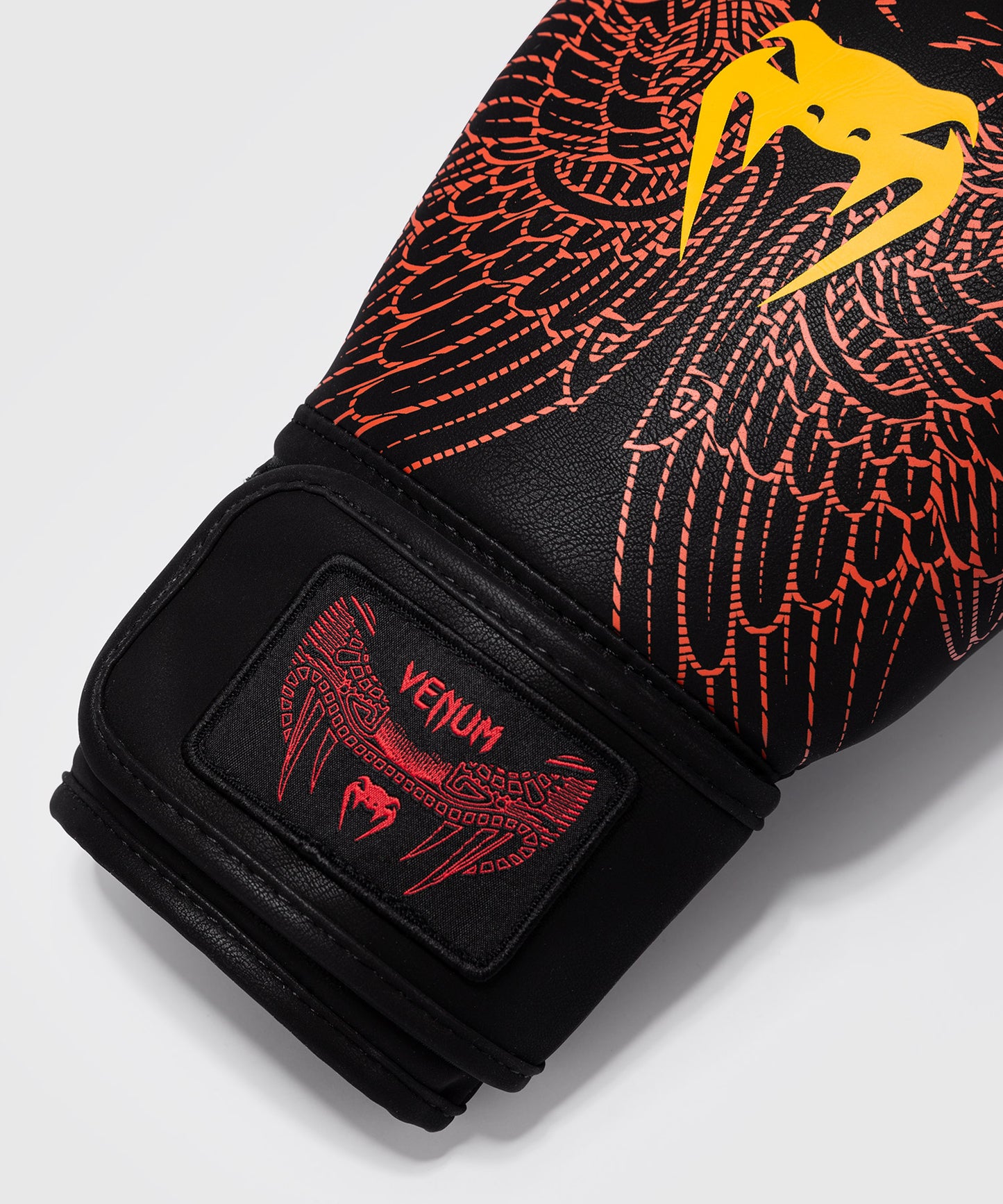 Gants de Boxe Venum Quetzal Fury - Noir/Rouge Fury/Mandarine