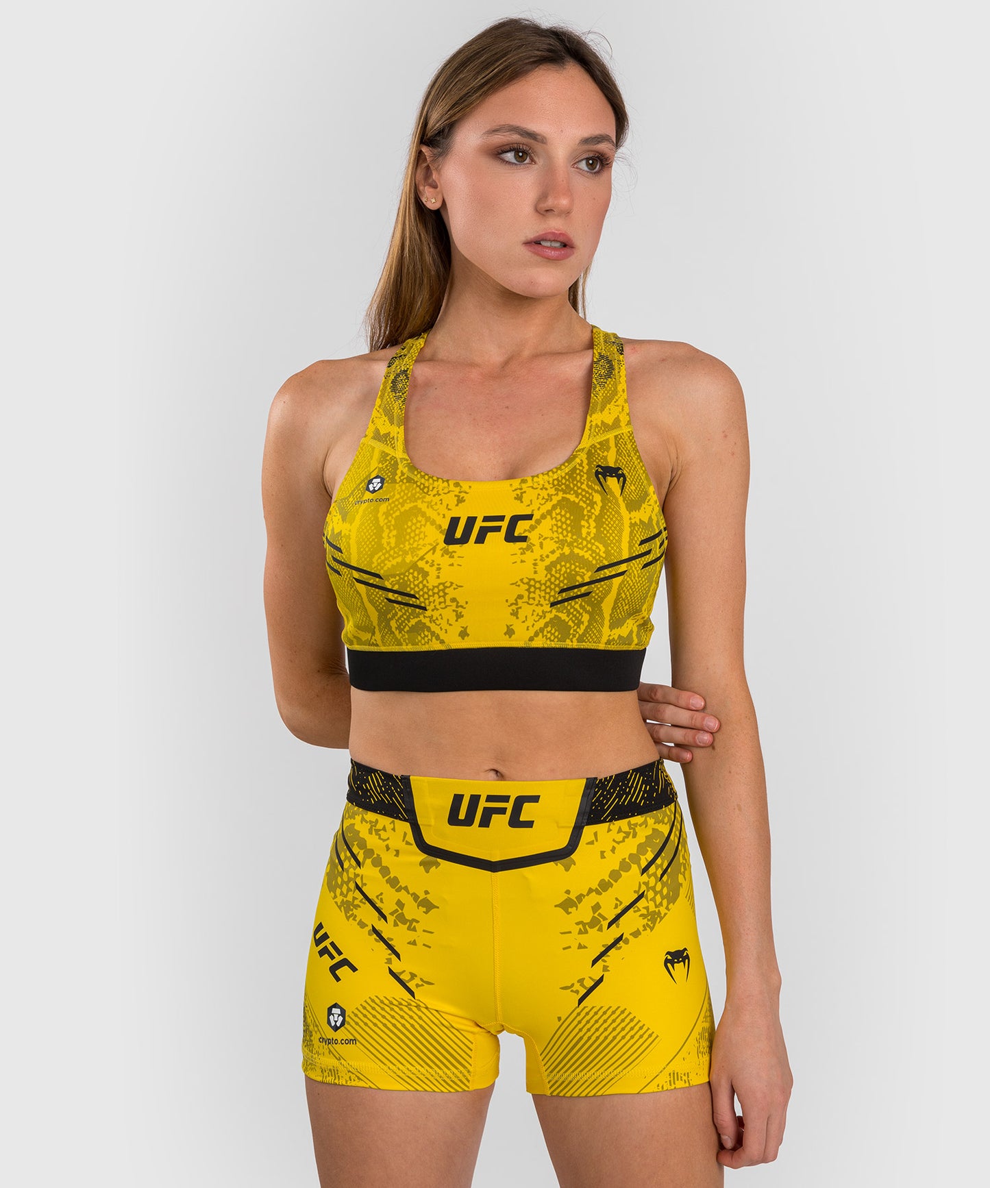UFC Adrenaline by Venum Authentic Fight Night Women’s Sports Bra - Yellow