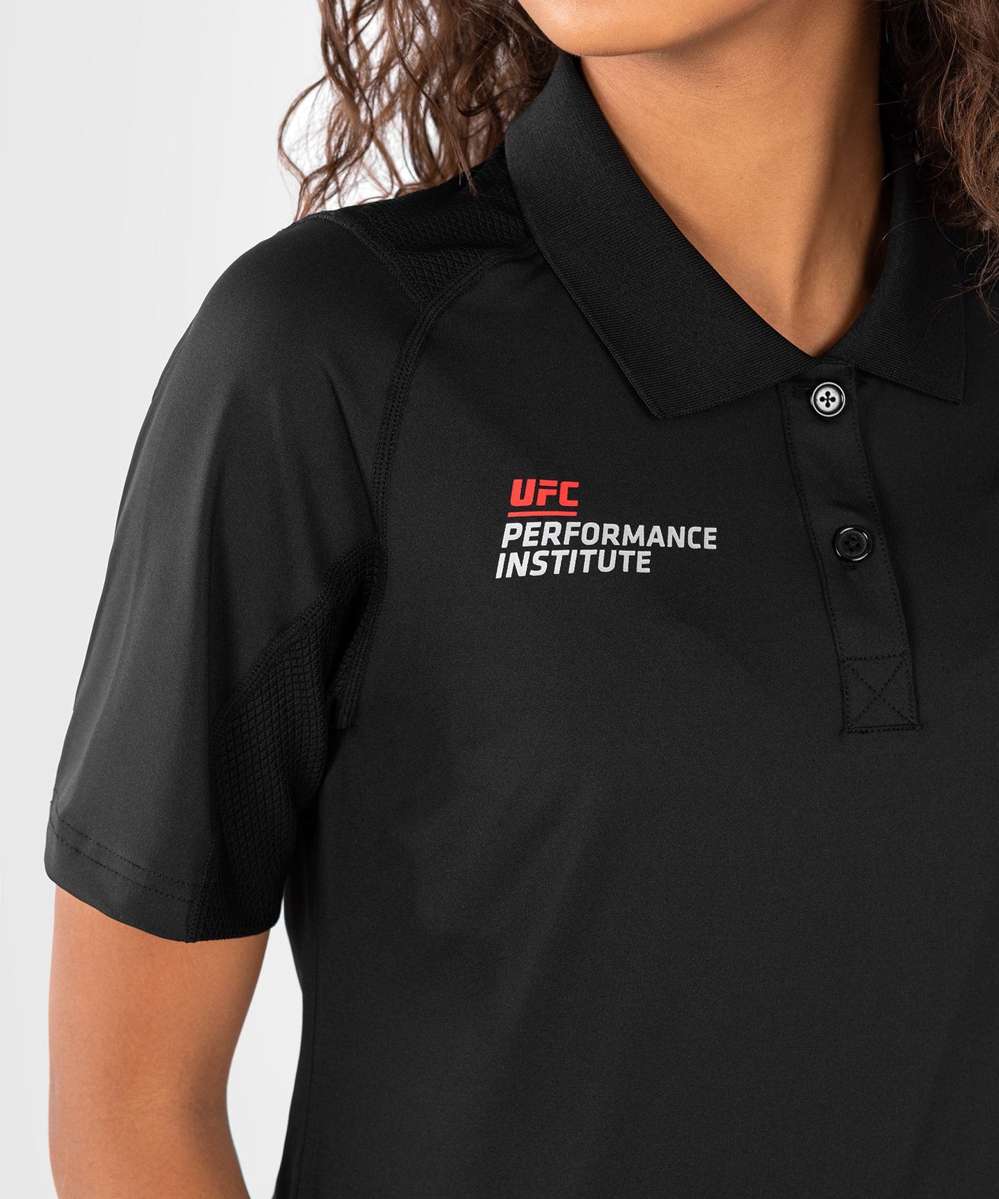 Women's UFC performance polo Venum Performance Institute 2.0 - black/red