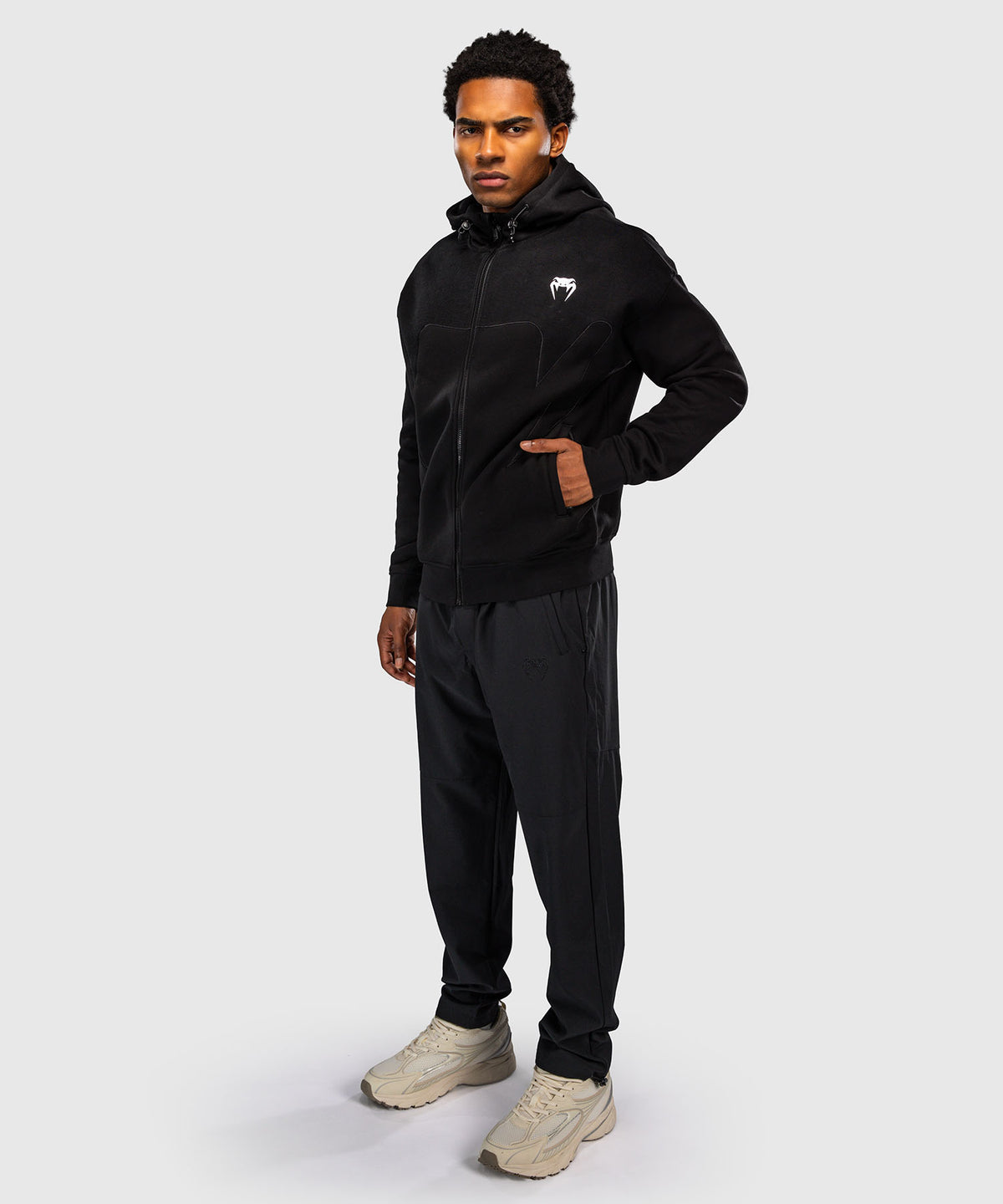 Venum Attack Fleece & Weave Trainingsjacke - Schwarz