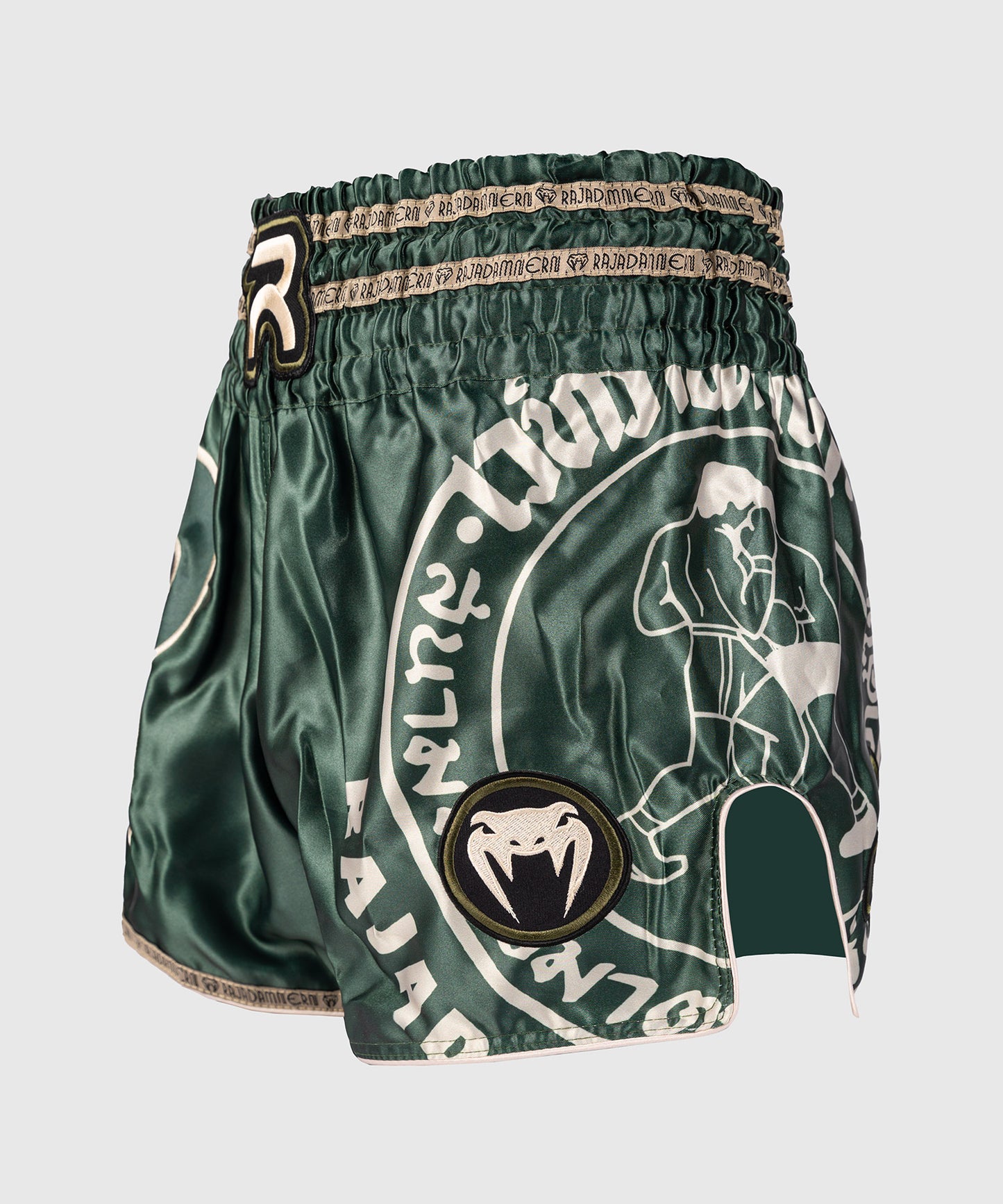 Venum x Rajadamnern Muay Thai Shorts - Military Green