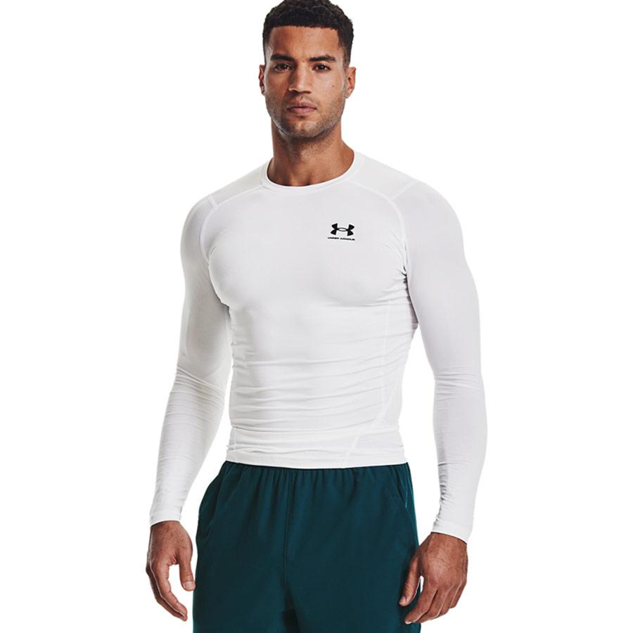 Under Armour HeatGear® Camiseta de Manga Larga – Blanco