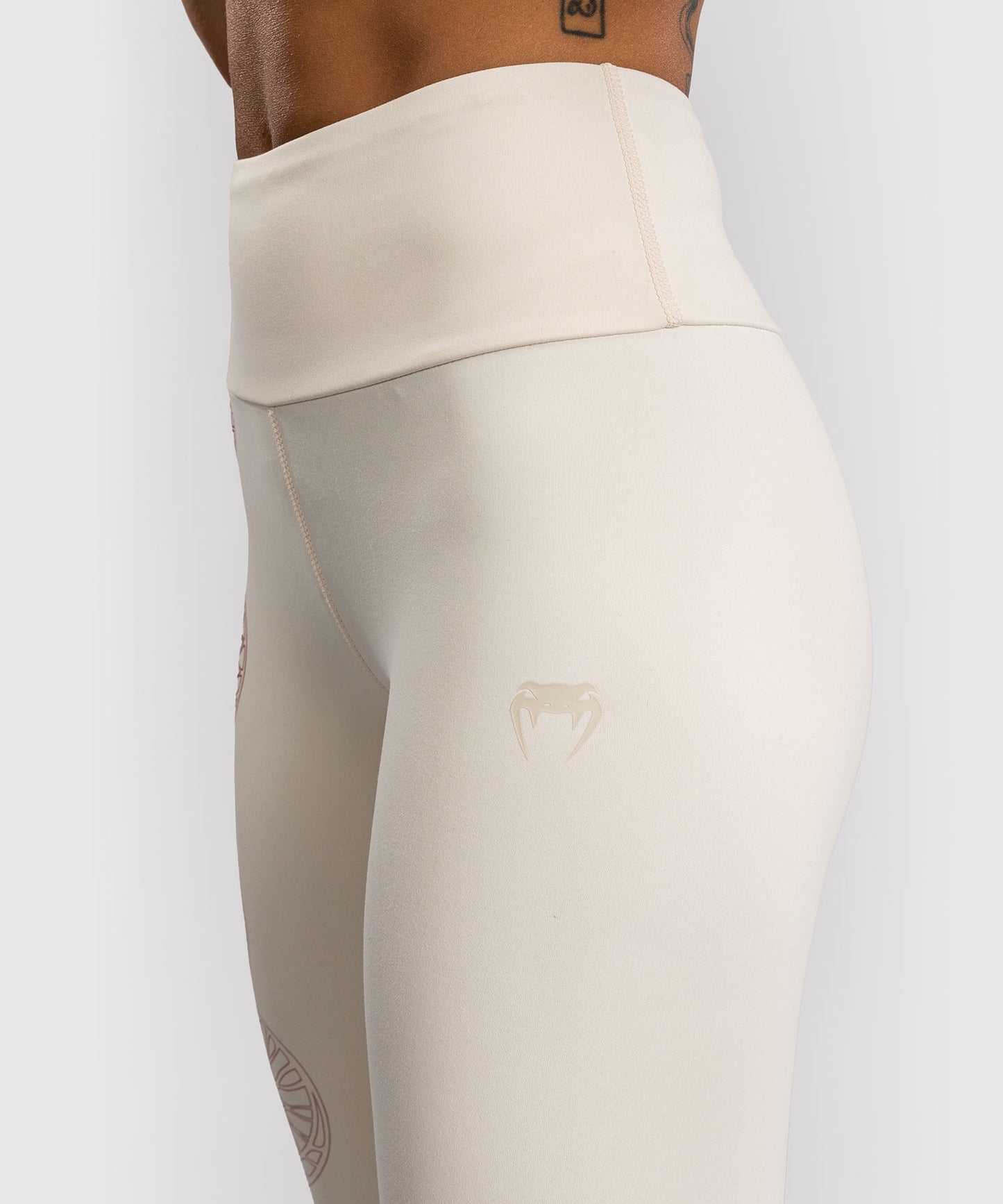 Venum Serpenti Leggings Mujer – Marfil/Burdeos