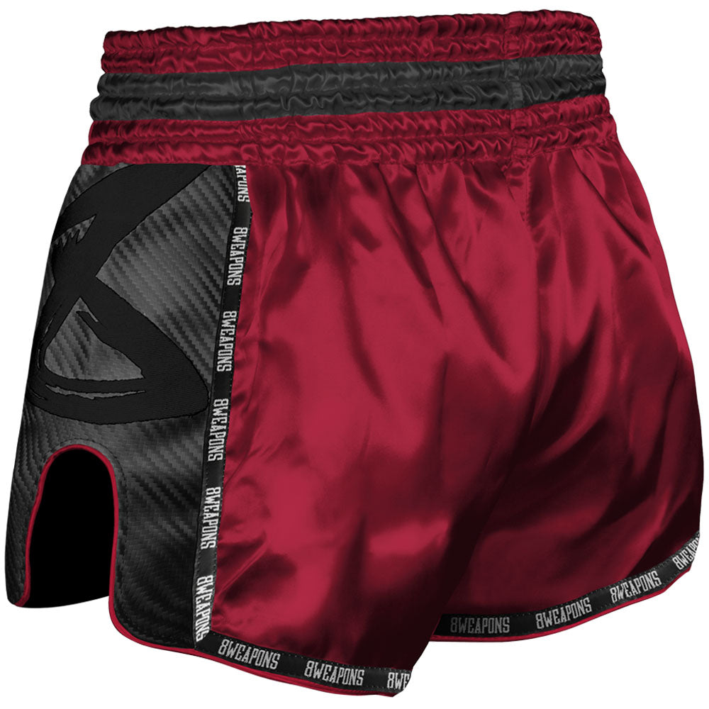 Short de Muay Thai Carbon - Rouge