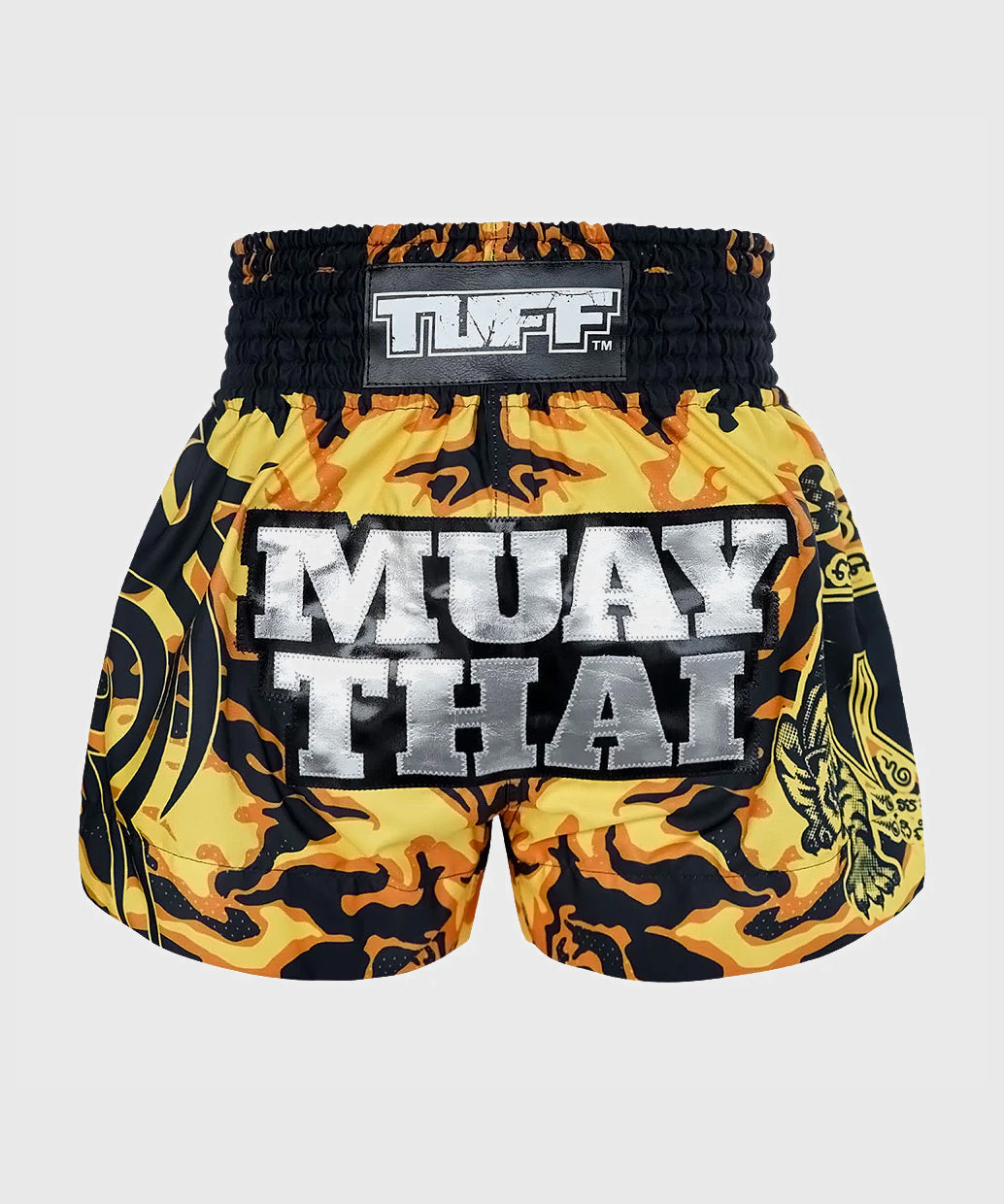 Tuff Yellow Military Camouflage Muay Thai Shorts - Gelb/Schwarz