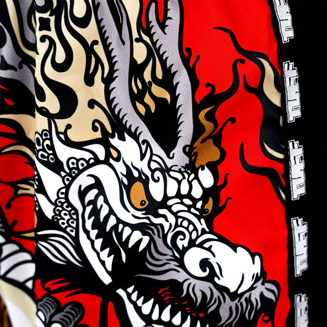 Tuff Retro Style Shorts de Muay Thai – Rojo