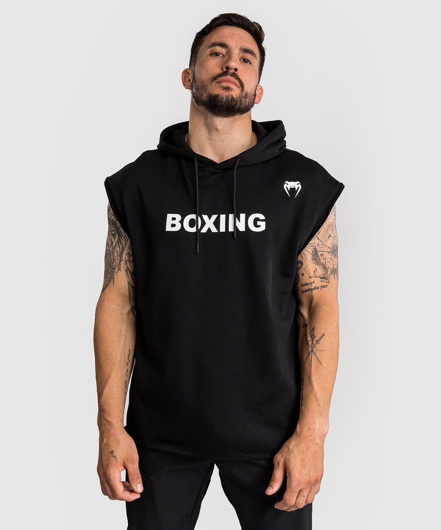 Venum Boxing VT Ärmelloser Hoodie - Schwarz/Weiß