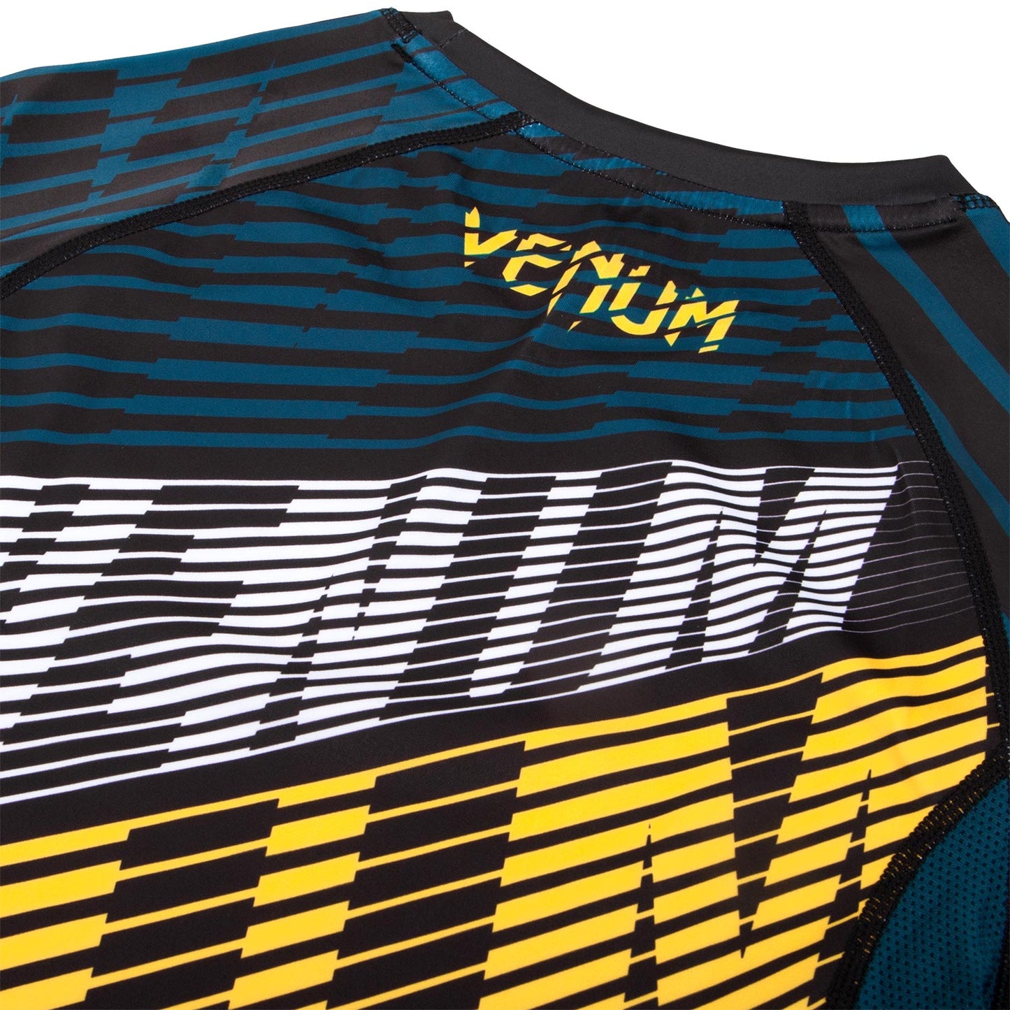 Rashguard Venum Plasma - Mangas Cortas - Negro/Amarillo