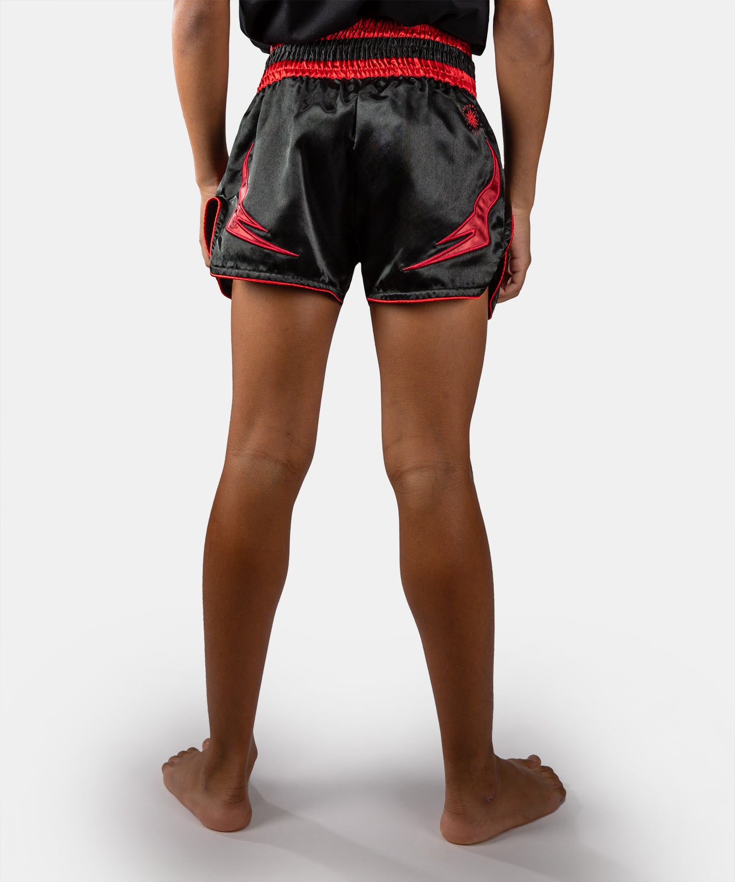 Venum Attack Kids Muay Thai Shorts - Black/Red