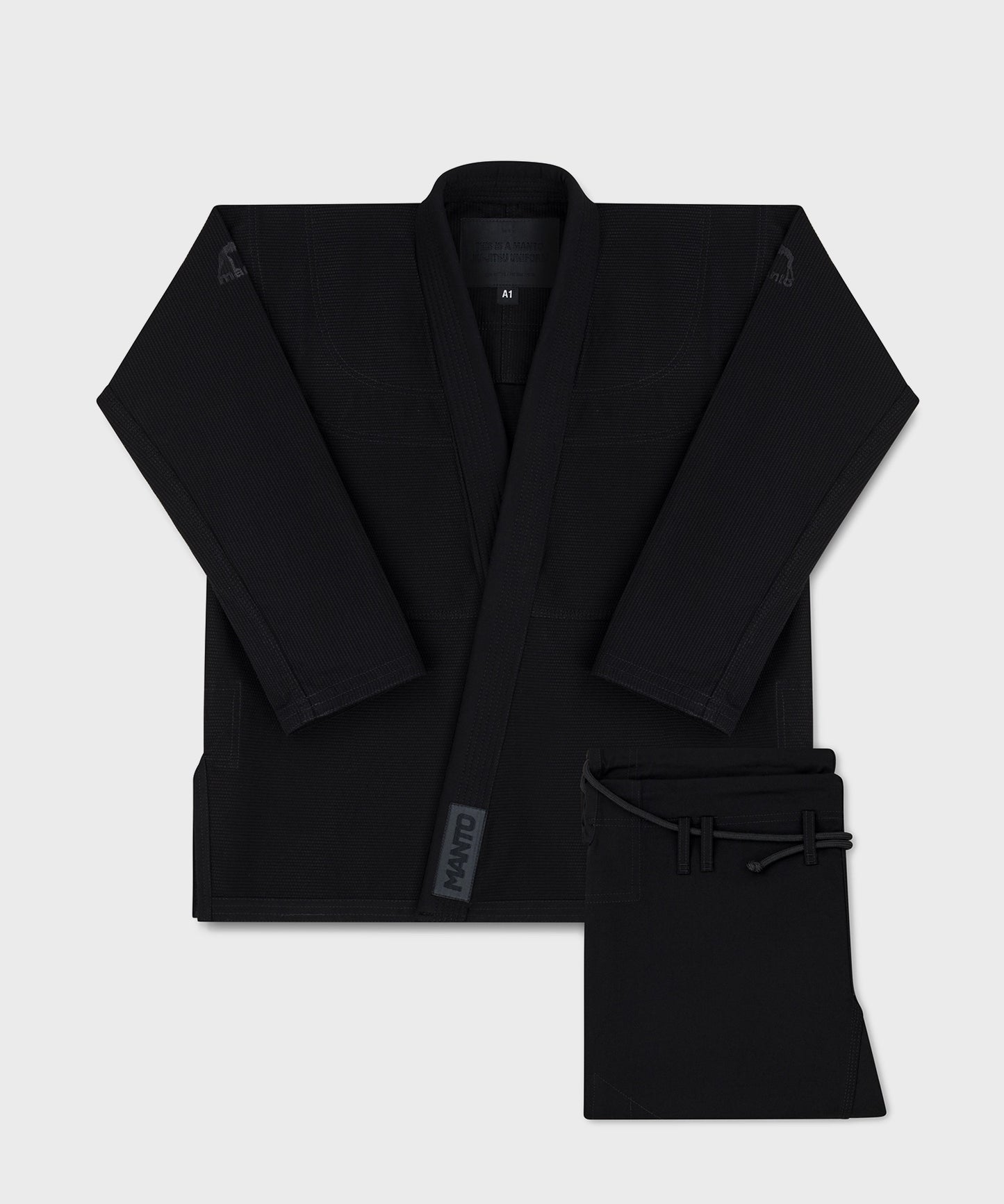 Manto Base 3.0 Kimono de BJJ - Negro/Negro