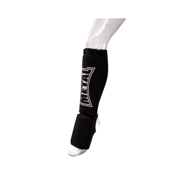 Protège tibia-pieds Metal Boxe Rouge L - Sport