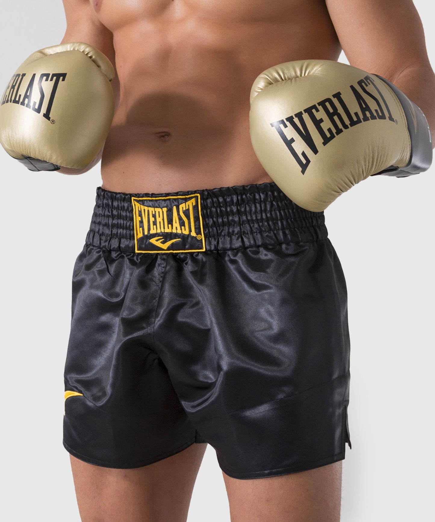 Everlast Muay Thai Shorts - Black/Gold