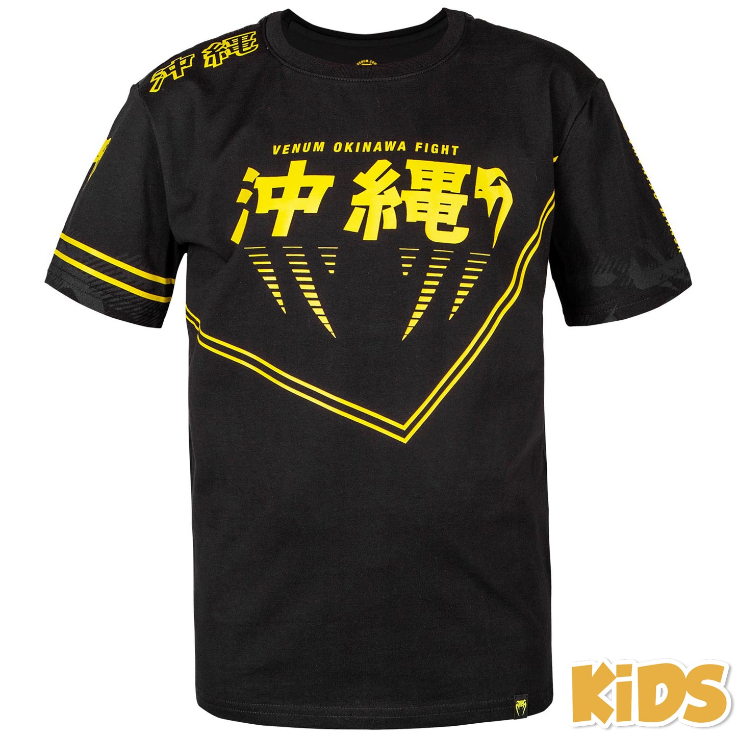 Venum Okinawa 2.0 Kids T-shirt - Black/Yellow - Exclusive