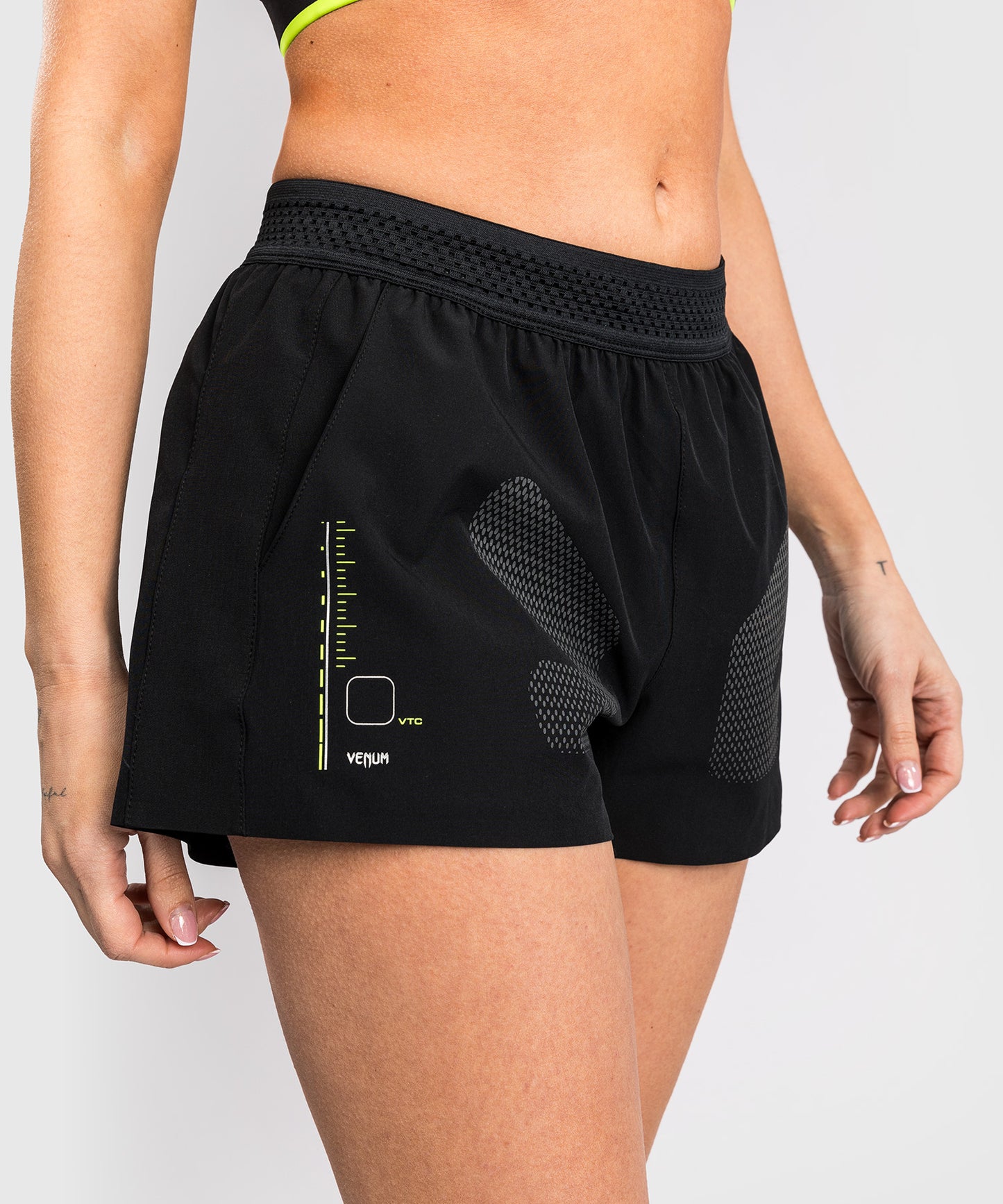 Short d'entraînement Venum Training Camp 4.0 - Noir/Vert Fluo
