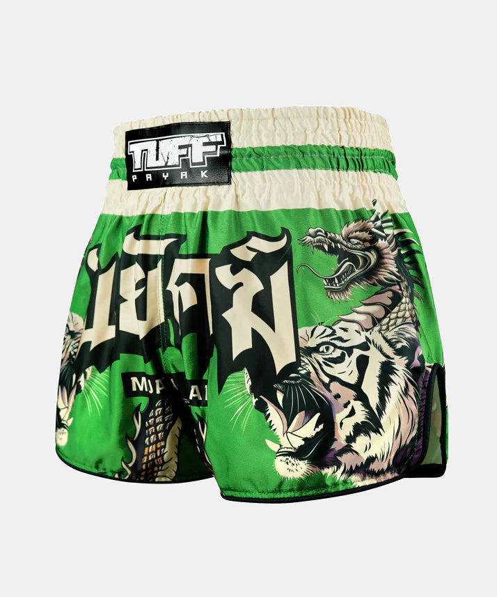 Tuff Payak Claws Of Glory Muay Thai Shorts - Grün