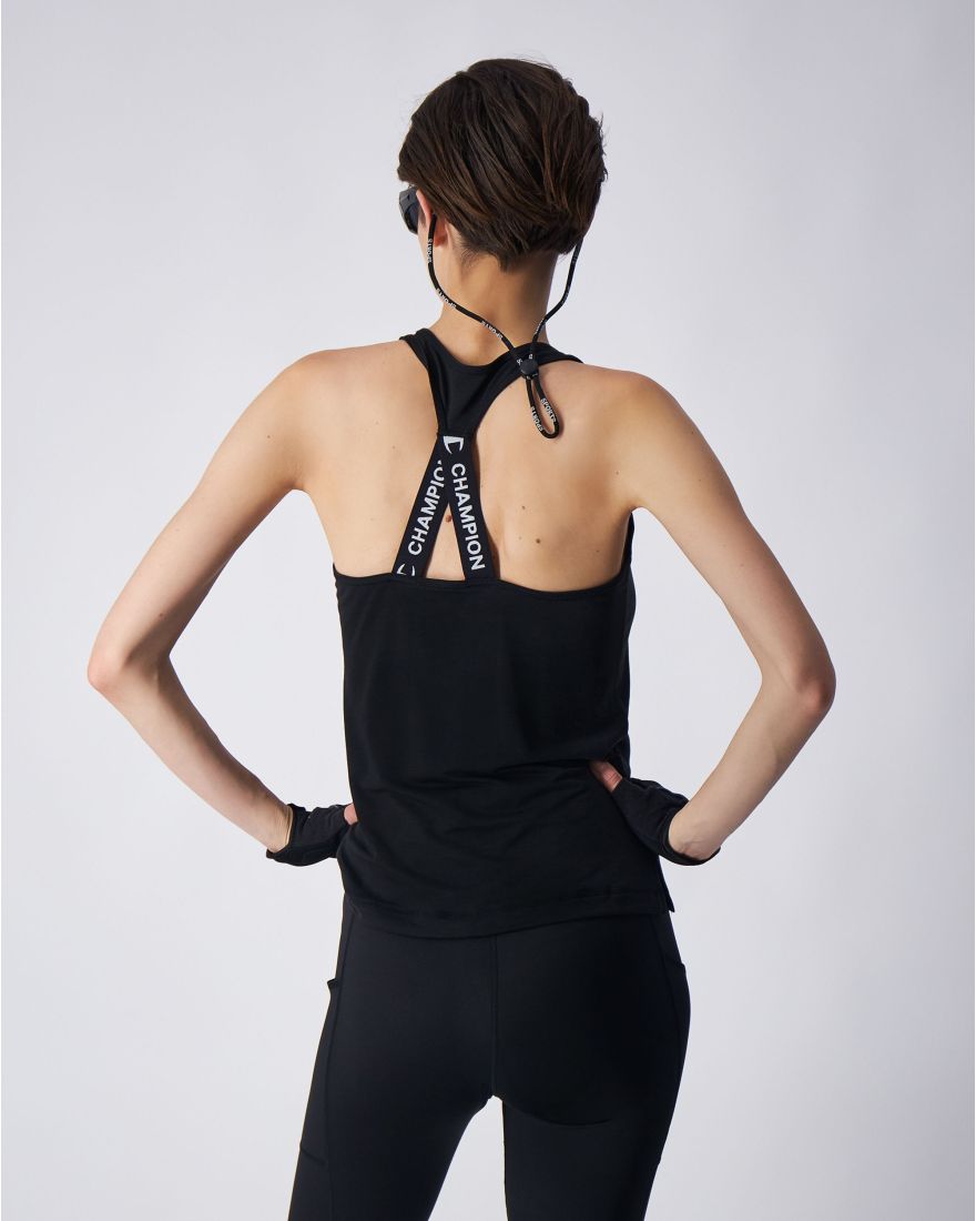 Champion Mujer Camiseta de Tirantes – Negro
