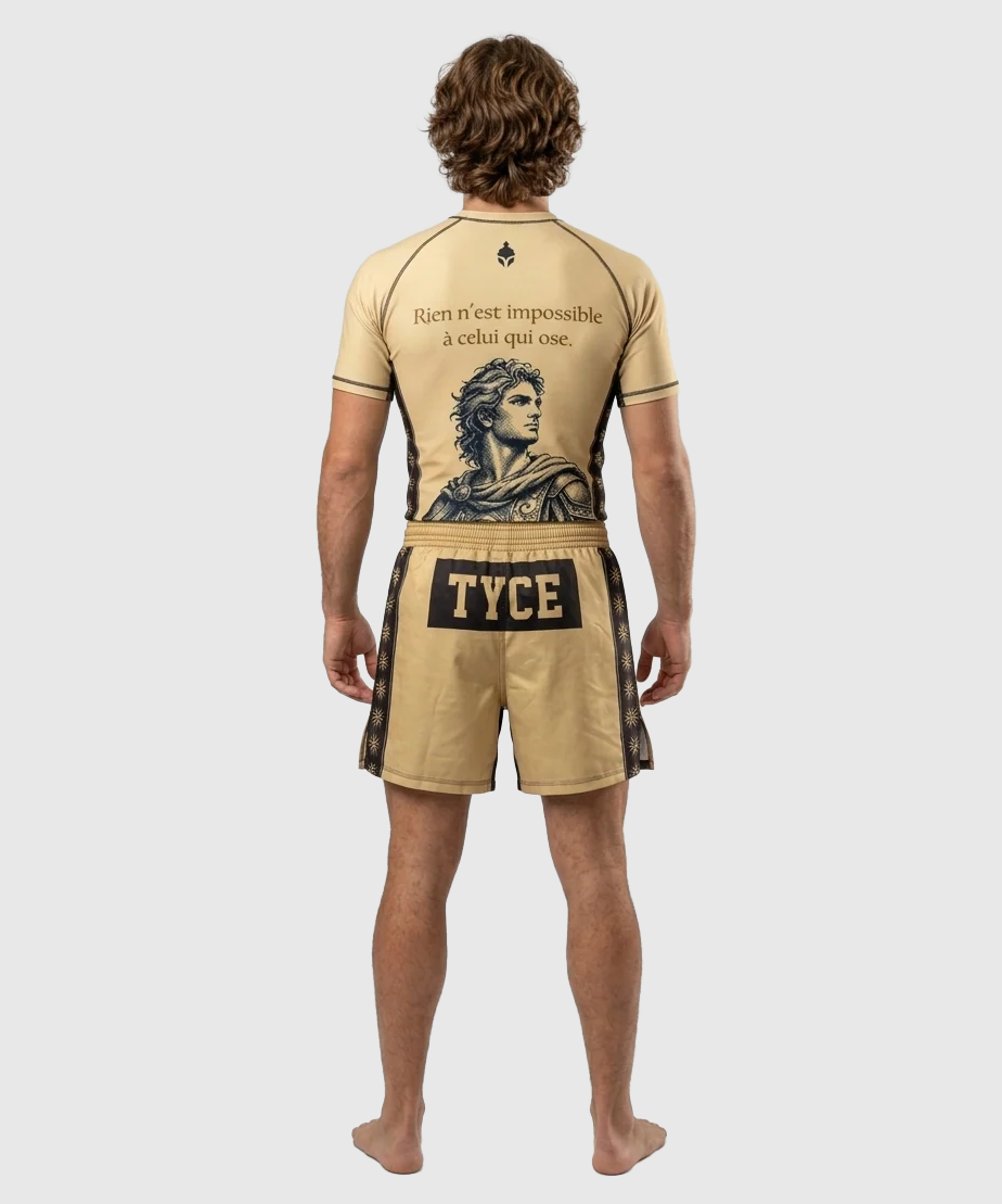 Rashguard TYCE CULTURE OF WAR Alexandre le Grand - Or