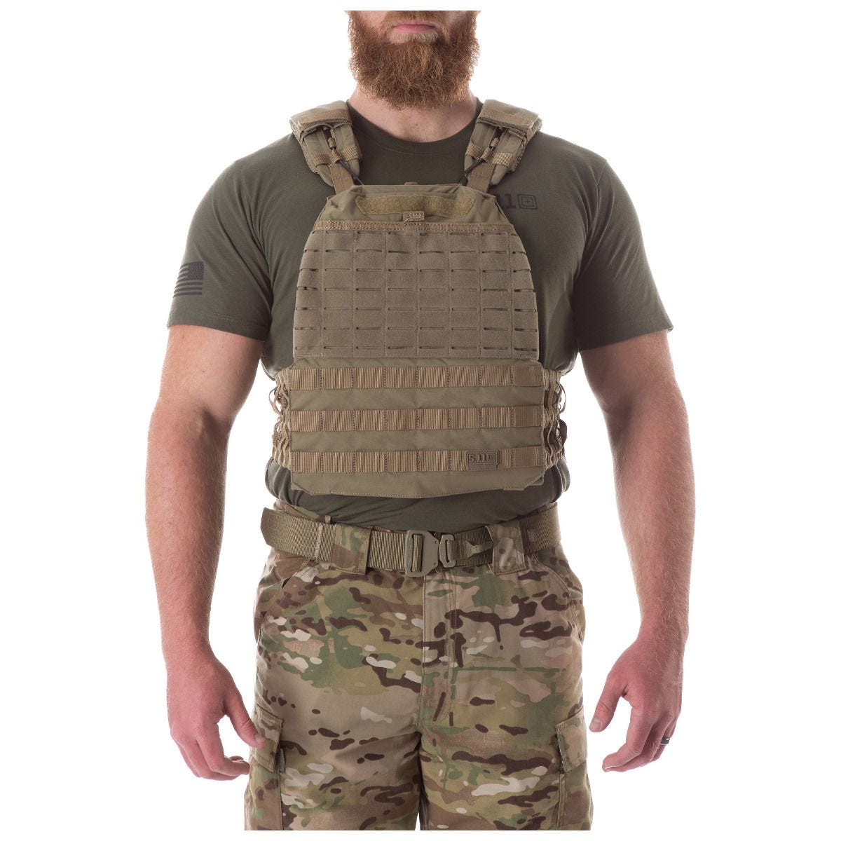 Tactical TacTec Weighted Plate Carrier Vest – Dragon Bleu