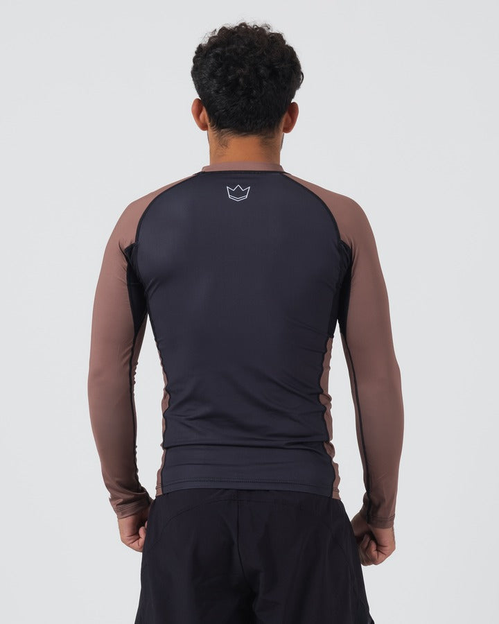 Rashguard À Manches Longues Kingz Ranked Performance V2 - Marron