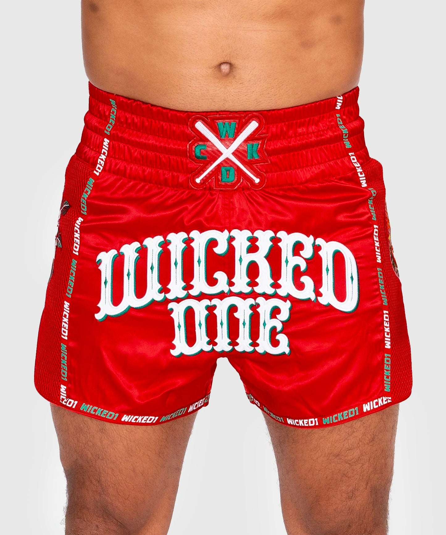Wicked One Bandido Pantalones de Muay Thai - Rojo