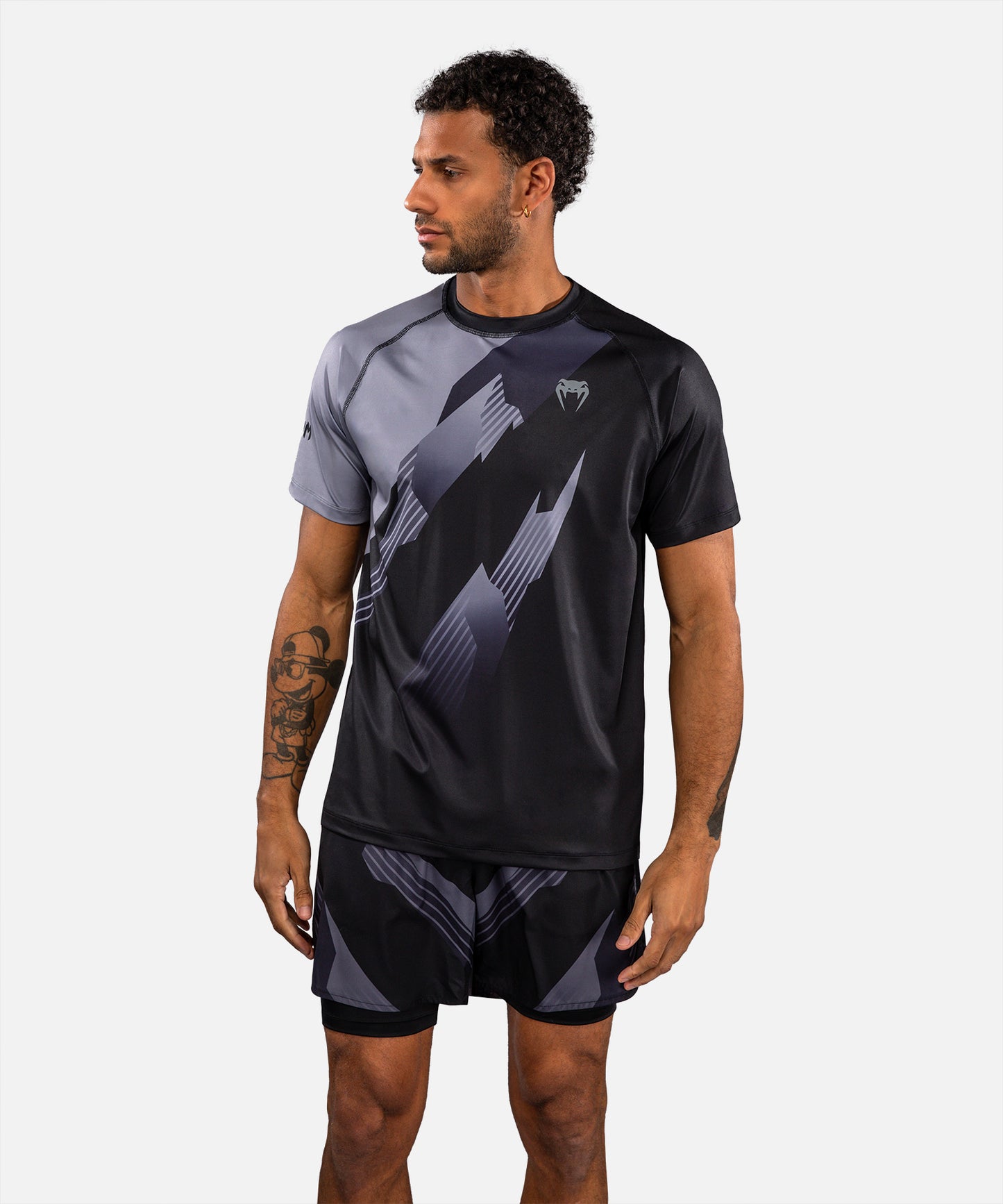 Venum No-Gi 6.0 Dry-Tech T-Shirt - Schwarz/Grau