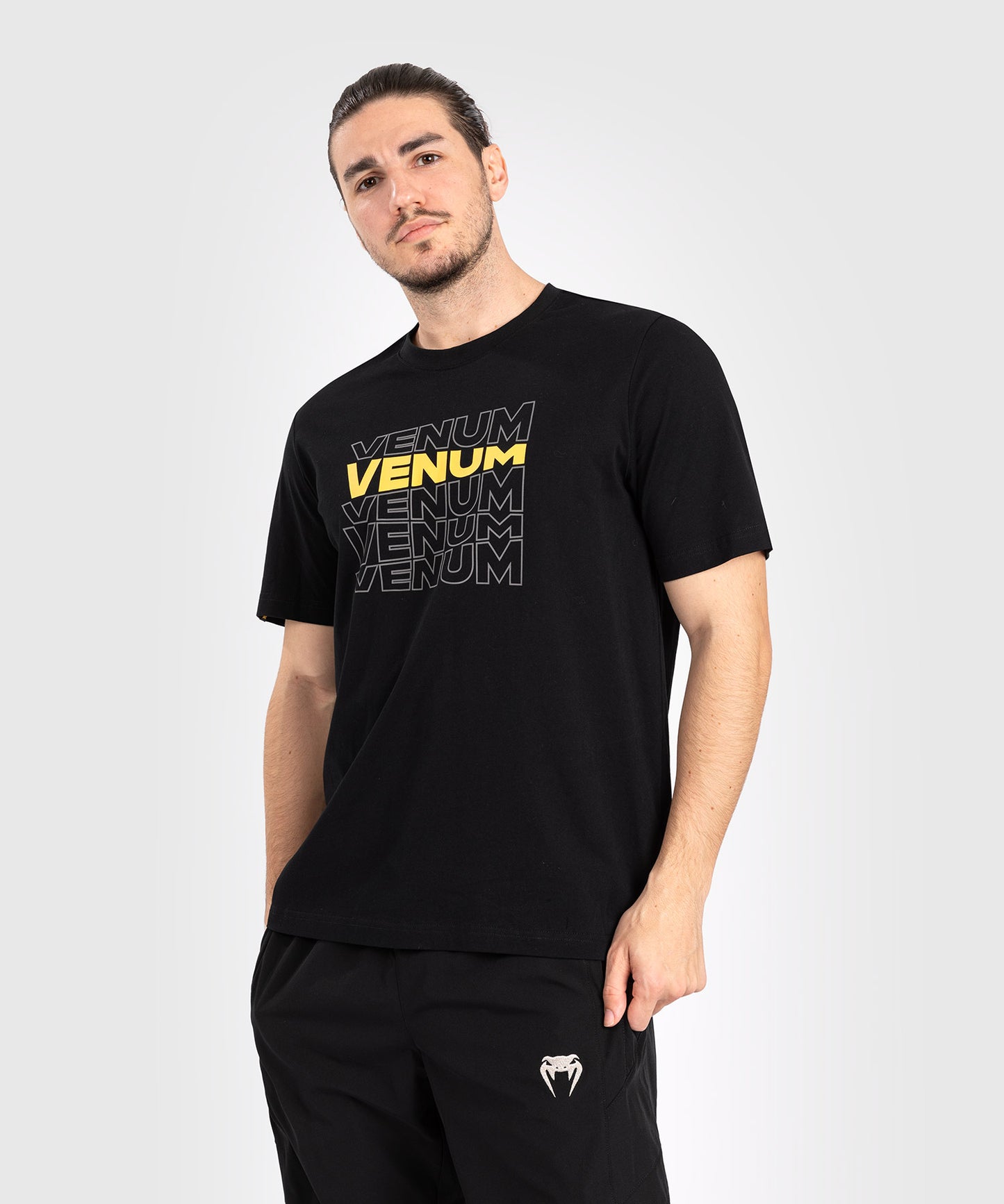 Venum Vertigo Kurzarm-T-Shirt für Männer - Schwarz/Gelb