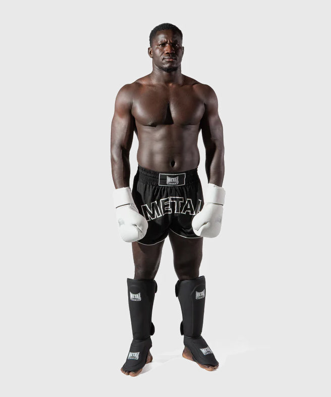 Metal Boxe Genezis Leather Boxing Gloves - White