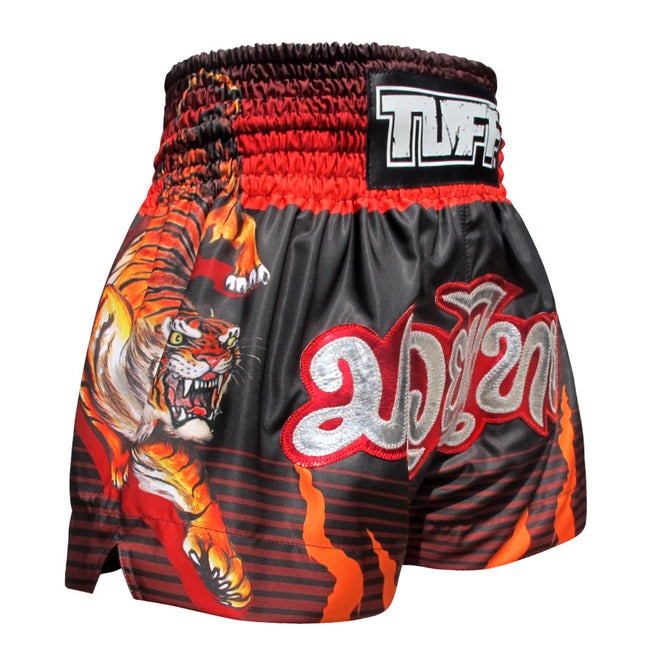 Short de Muay Thai Tuff Tiger - Noir