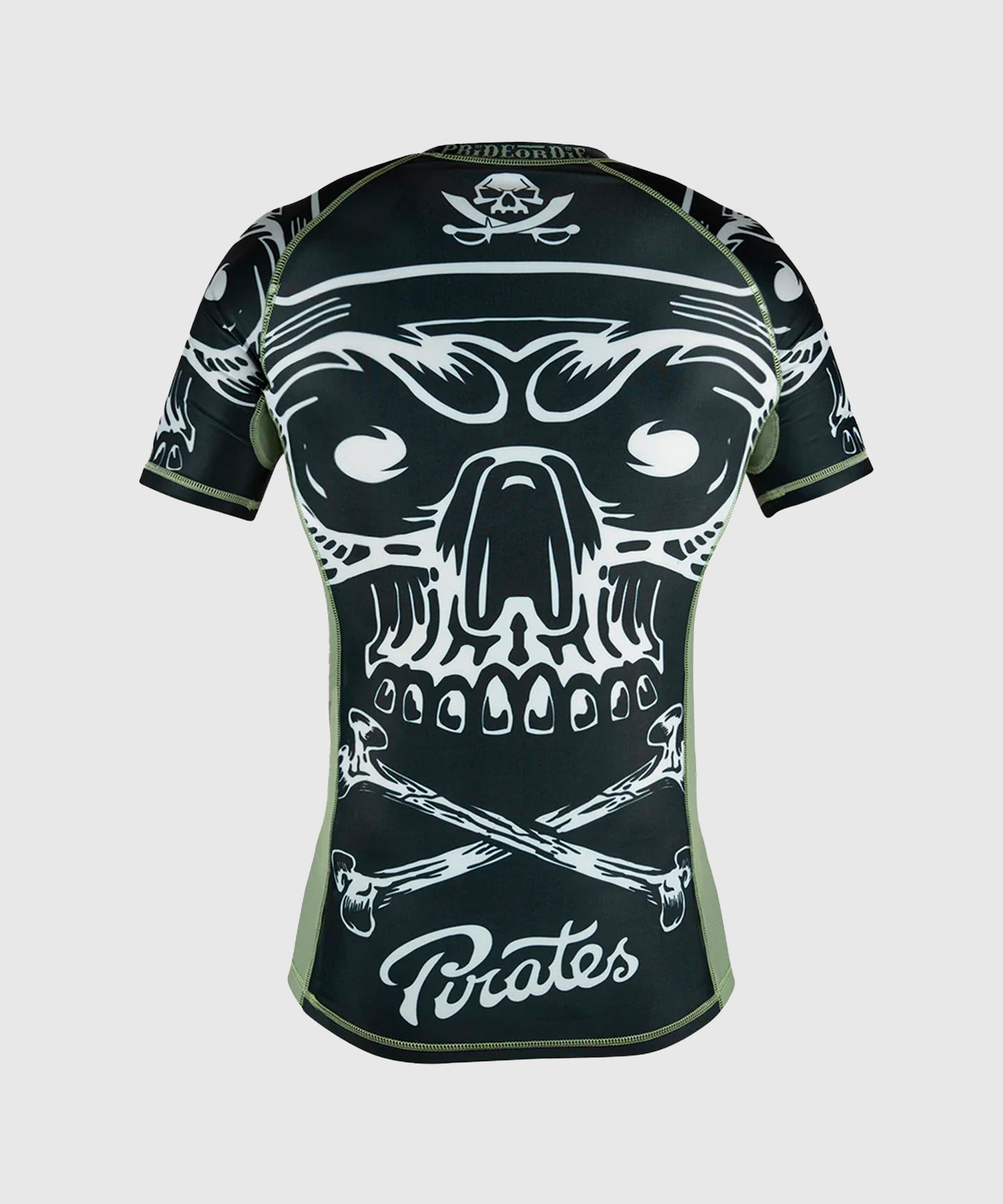 Rashguard À Manches Courtes Pride Or Die Pirate V2 - Noir/Gris