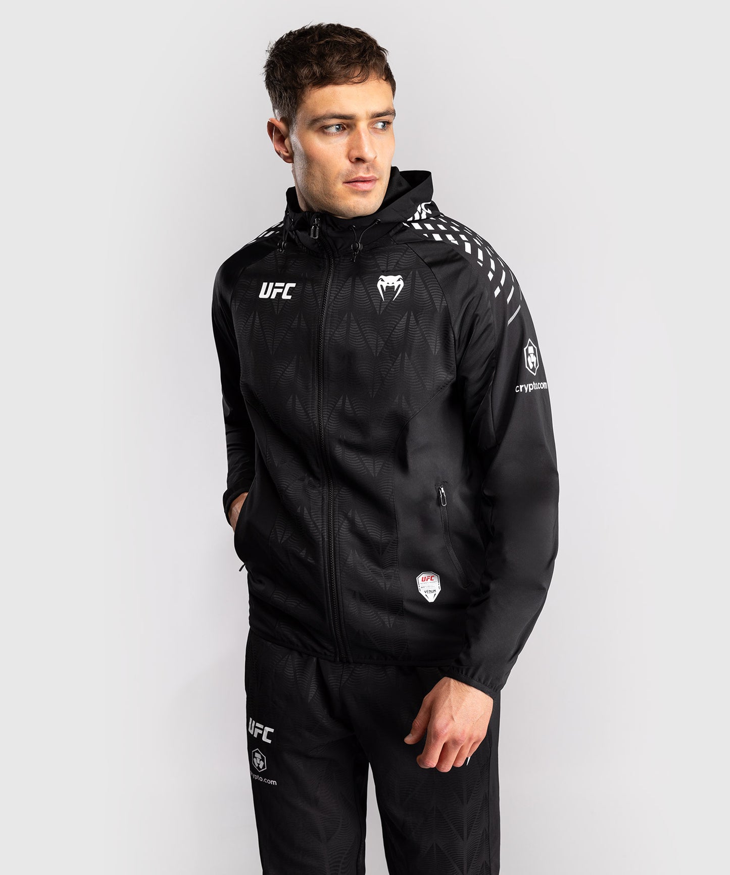 Sweat à capuche Walkout Homme UFC Zenith by Venum Authentic Fight Night - Noir