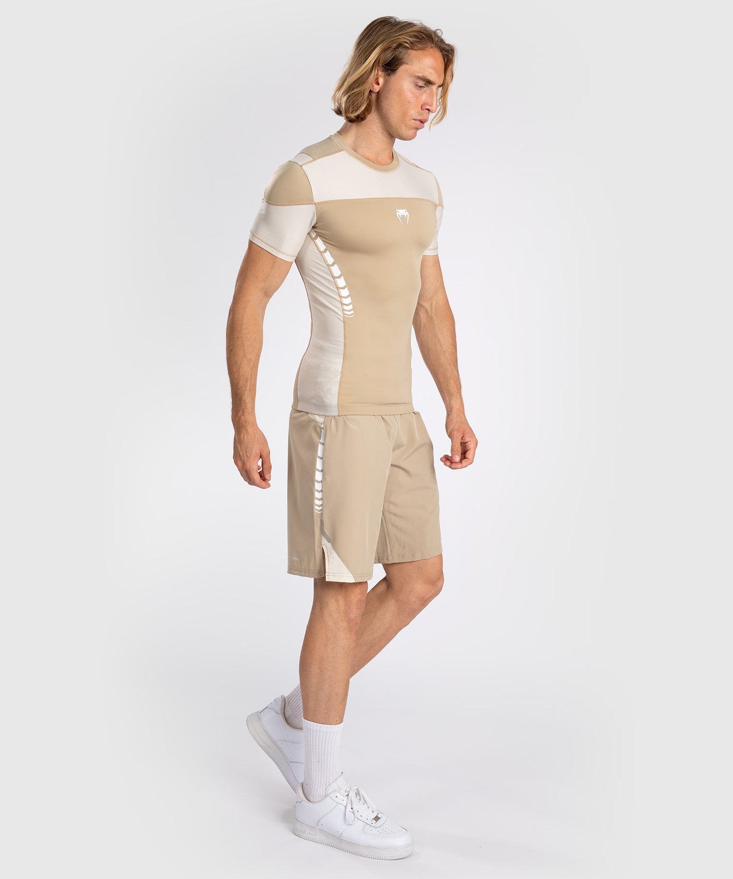 Venum Tempest Rashguard De Manga Corta para Hombre - Beige/Arena