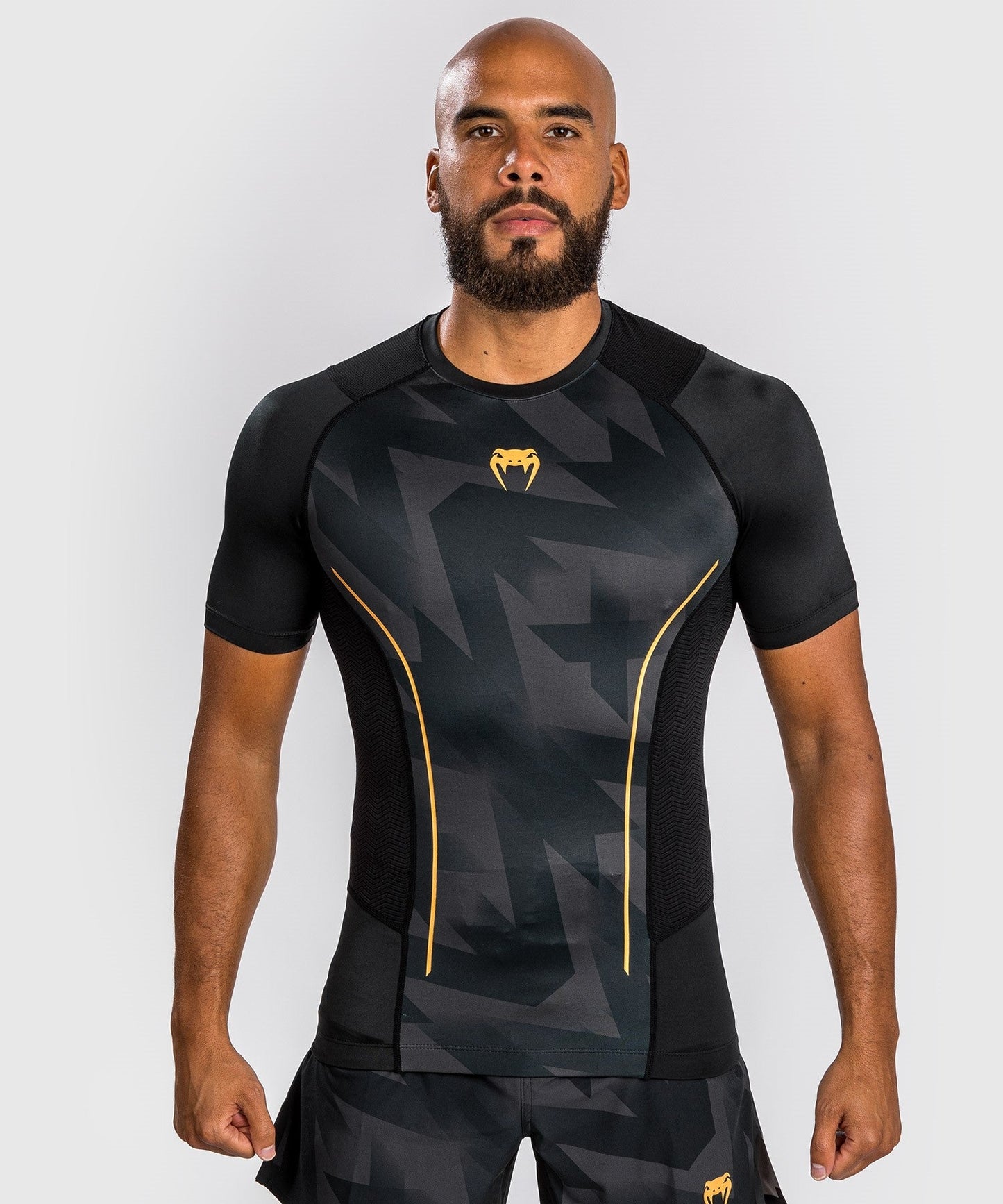Rashguard Venum Razor - Short Sleeve - Black/Gold