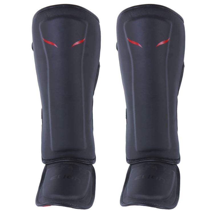 Elion Uncage Shin Guards and Foot Protectors – Black
