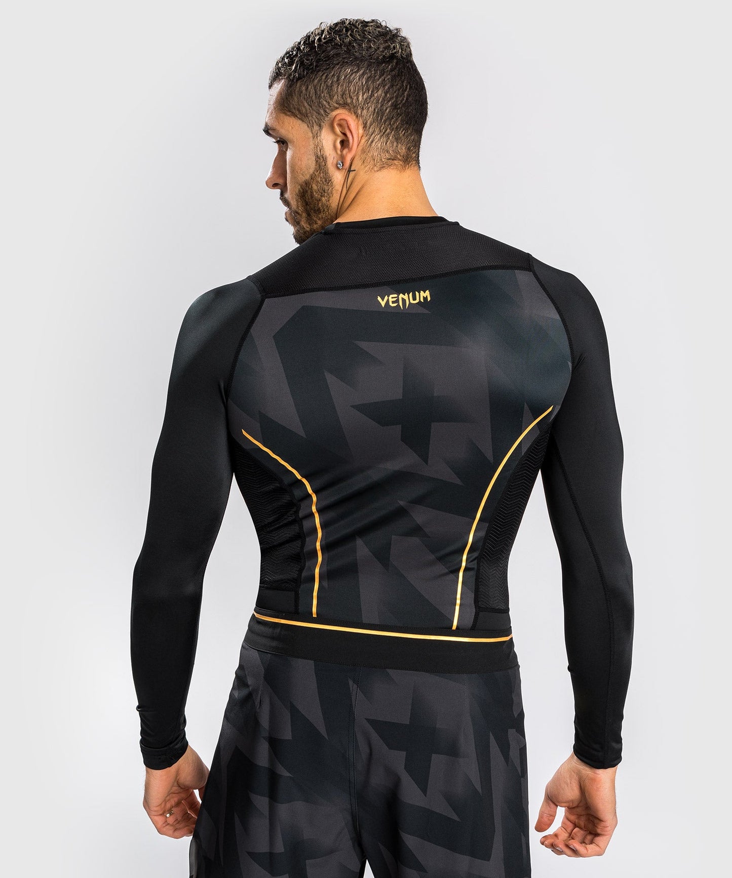 Rashguard Venum Razor - Long Sleeve - Black/Gold